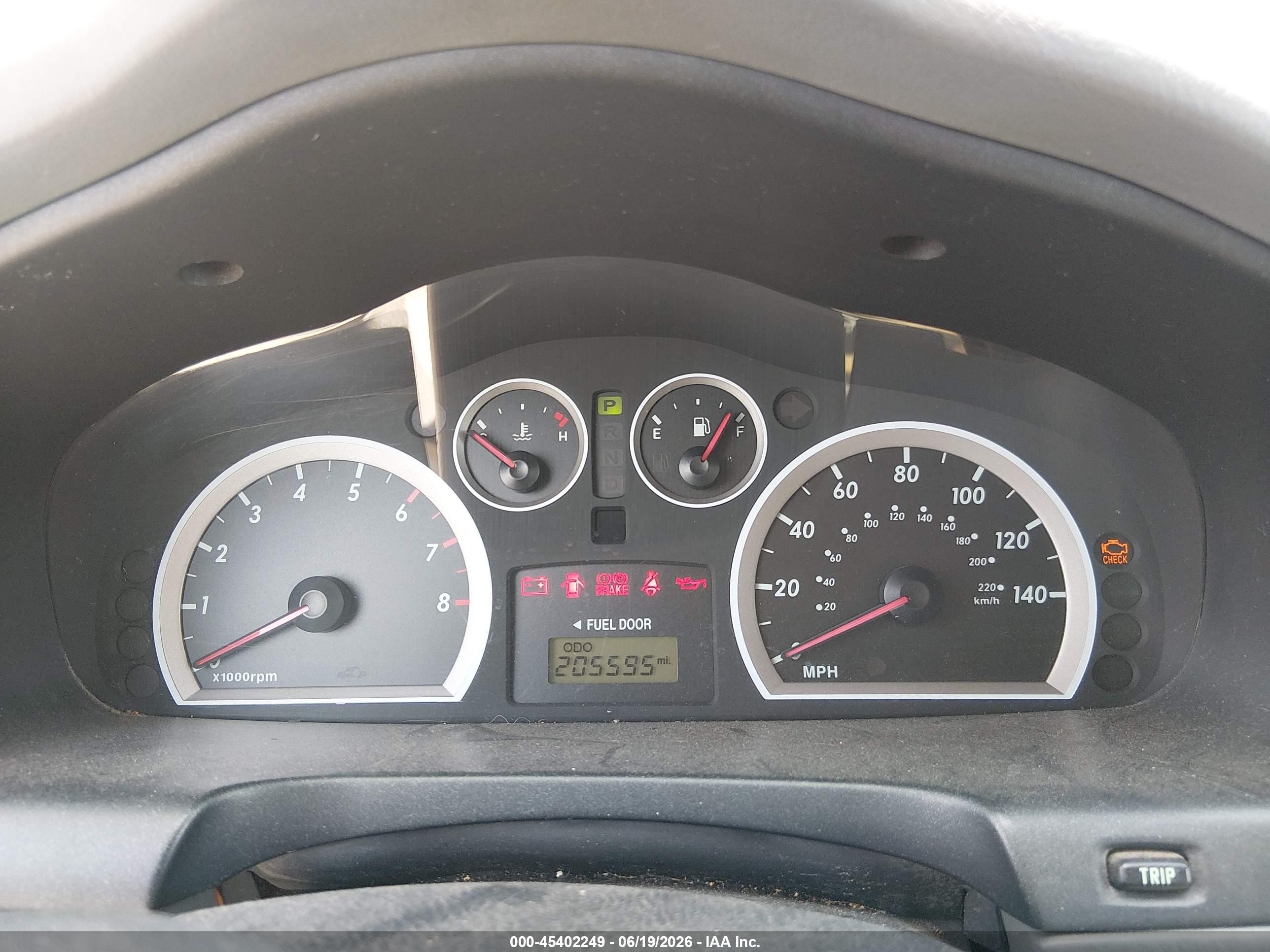 2005 Hyundai Santa Fe Gls/lx Burgundy vin: KM8SC13E05U941649