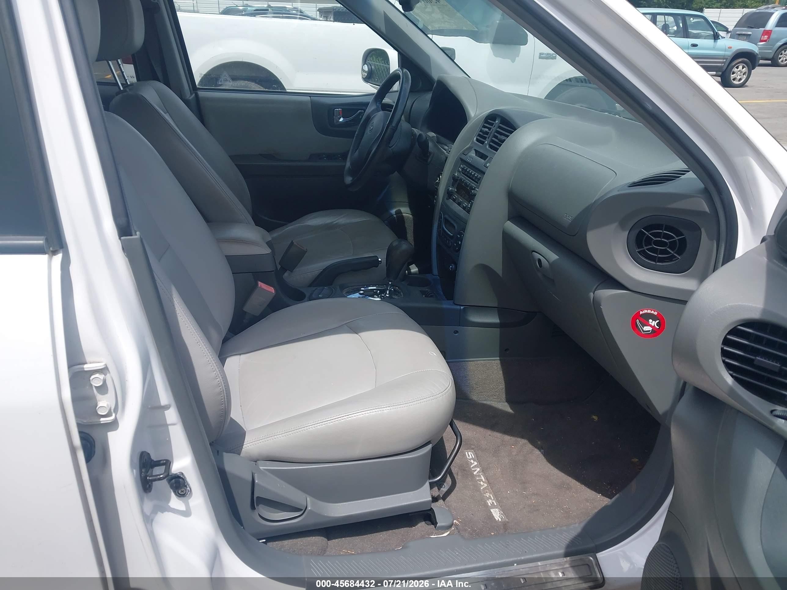 2006 Hyundai Santa Fe Gls/limited White vin: KM8SC13E06U044994