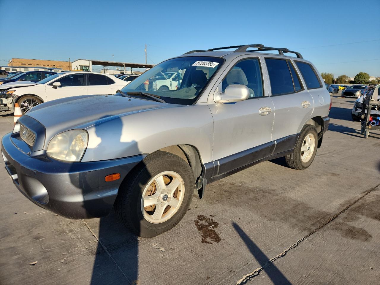 2003 Hyundai Santa Fe Gls Silver vin: KM8SC13E13U460984