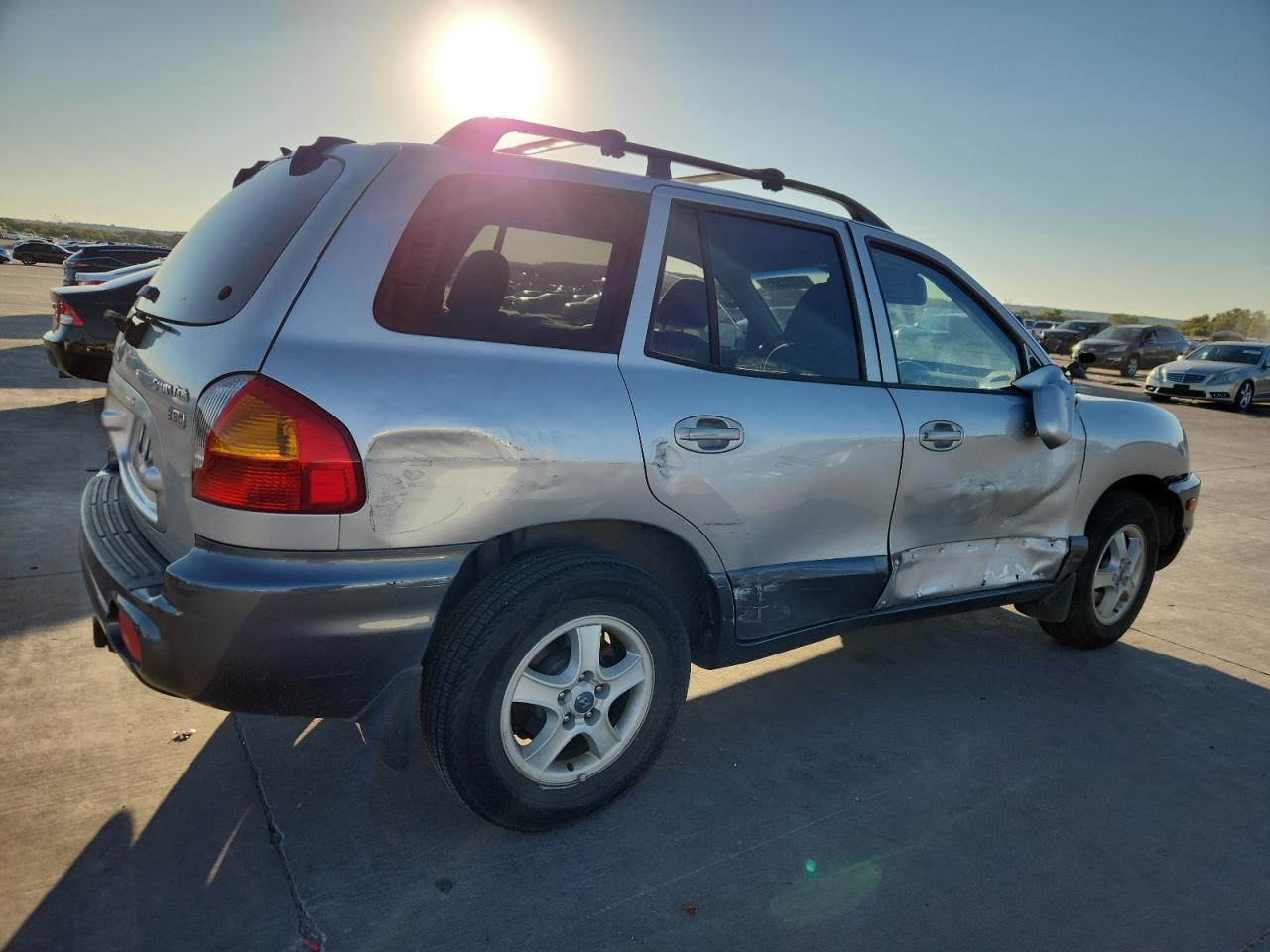 2003 Hyundai Santa Fe Gls Silver vin: KM8SC13E13U460984