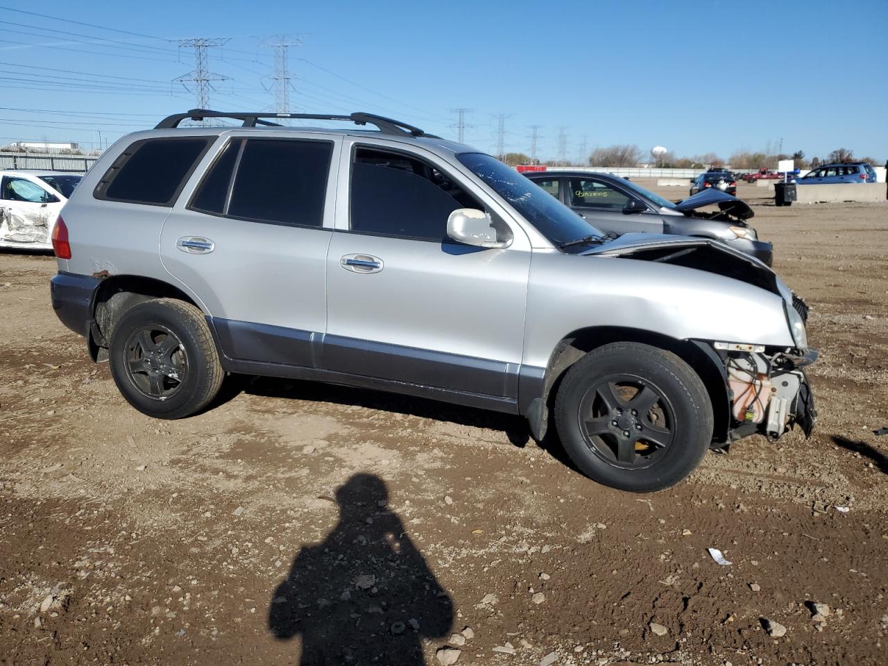 2004 Hyundai Santa Fe Gls Серебряный vin: KM8SC13E14U644341