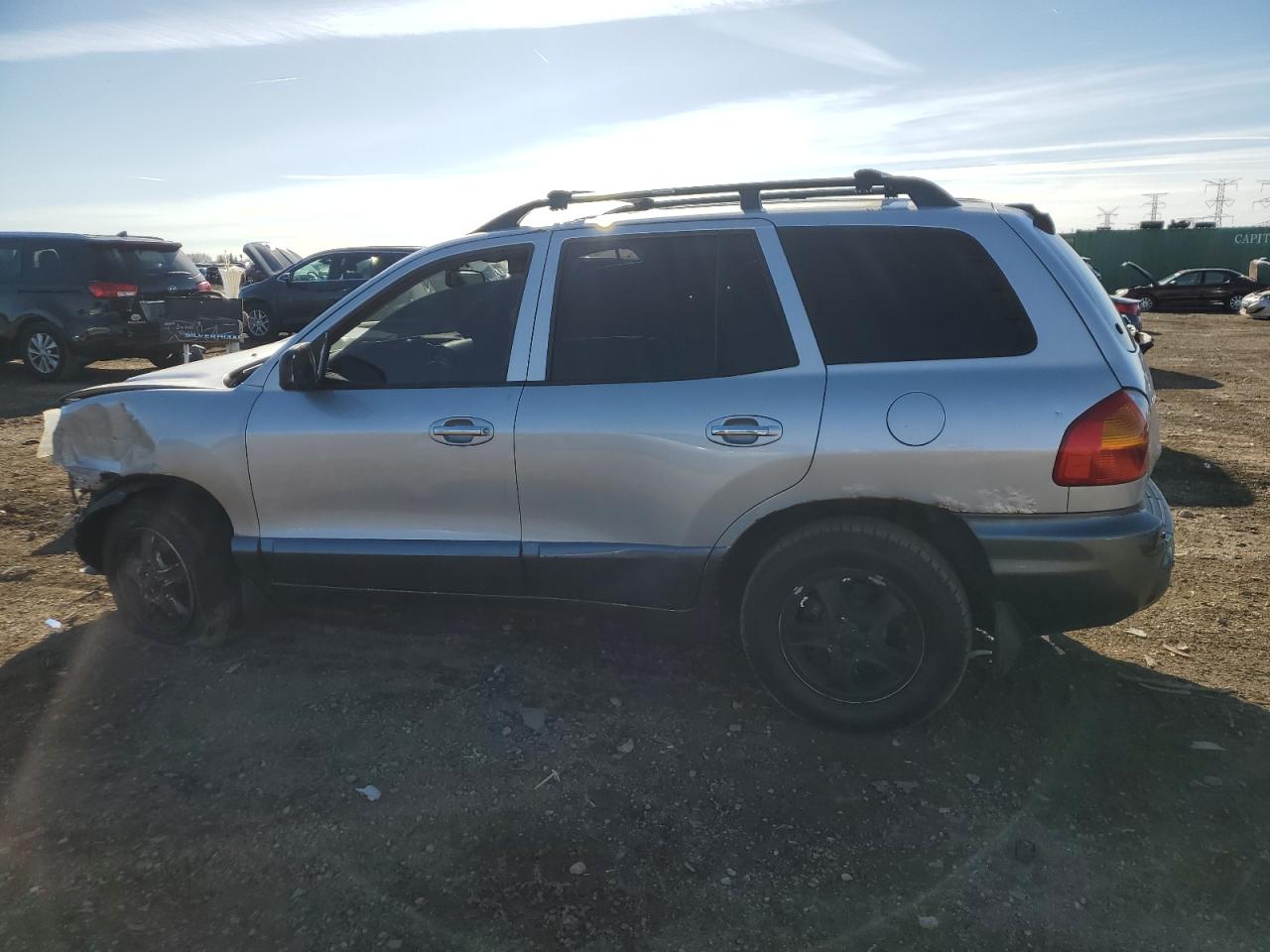 2004 Hyundai Santa Fe Gls Серебряный vin: KM8SC13E14U644341