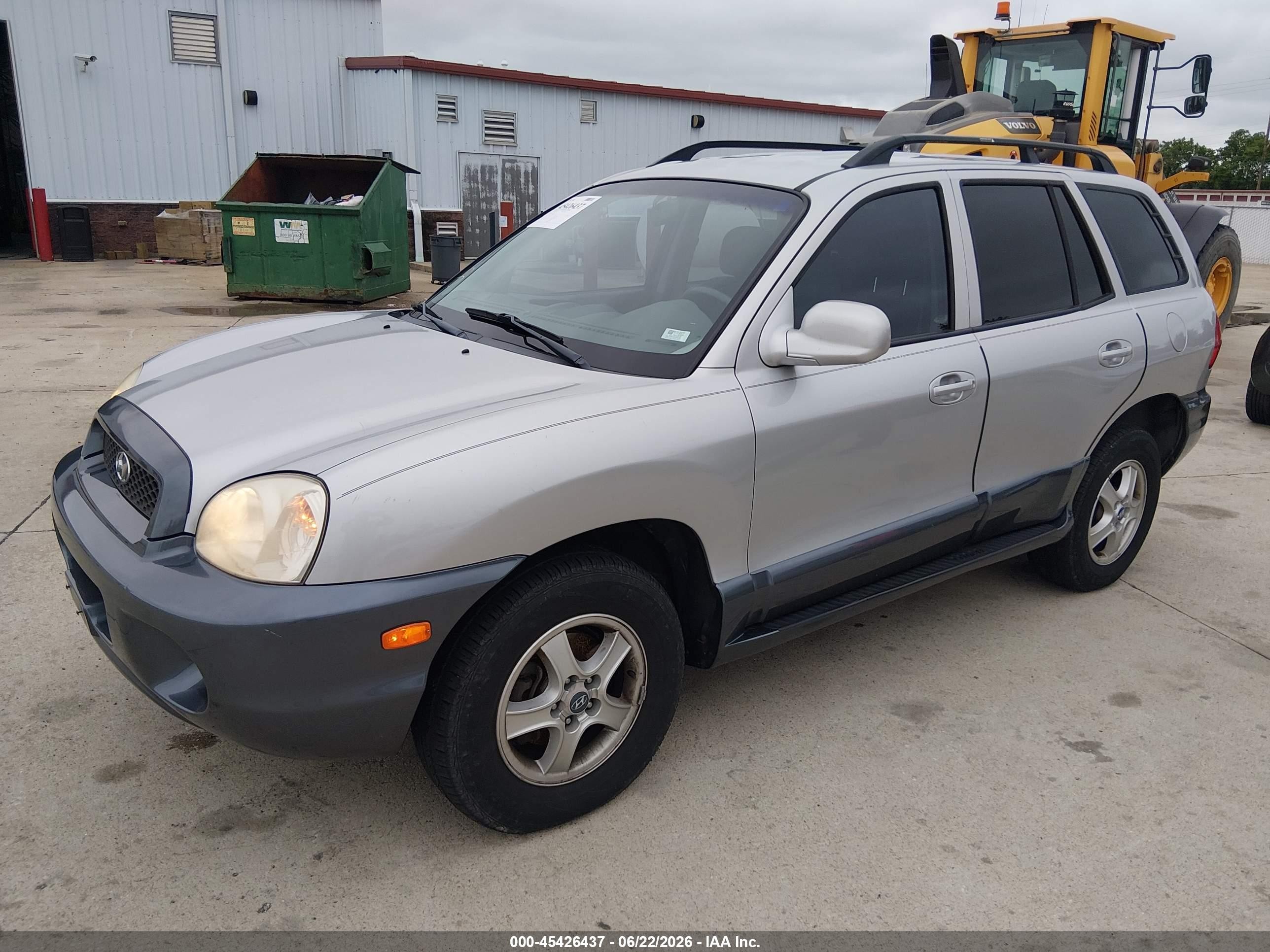 2004 Hyundai Santa Fe Gls/lx Gray vin: KM8SC13E14U651452