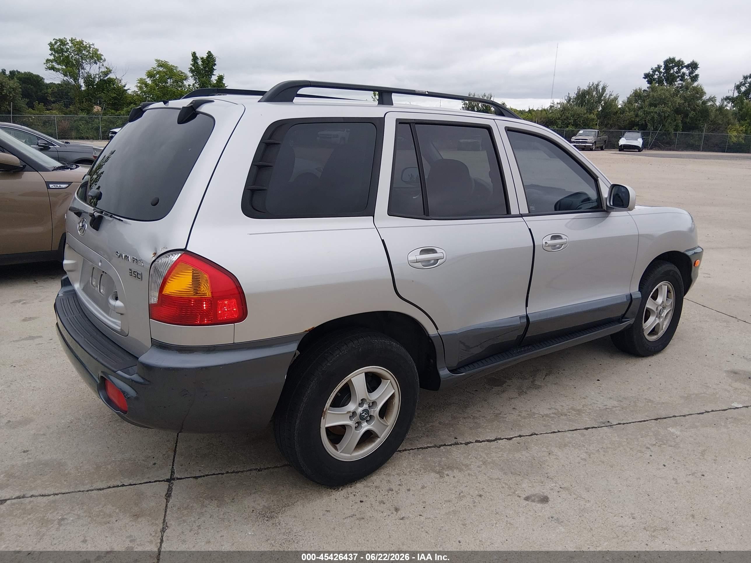 2004 Hyundai Santa Fe Gls/lx Gray vin: KM8SC13E14U651452