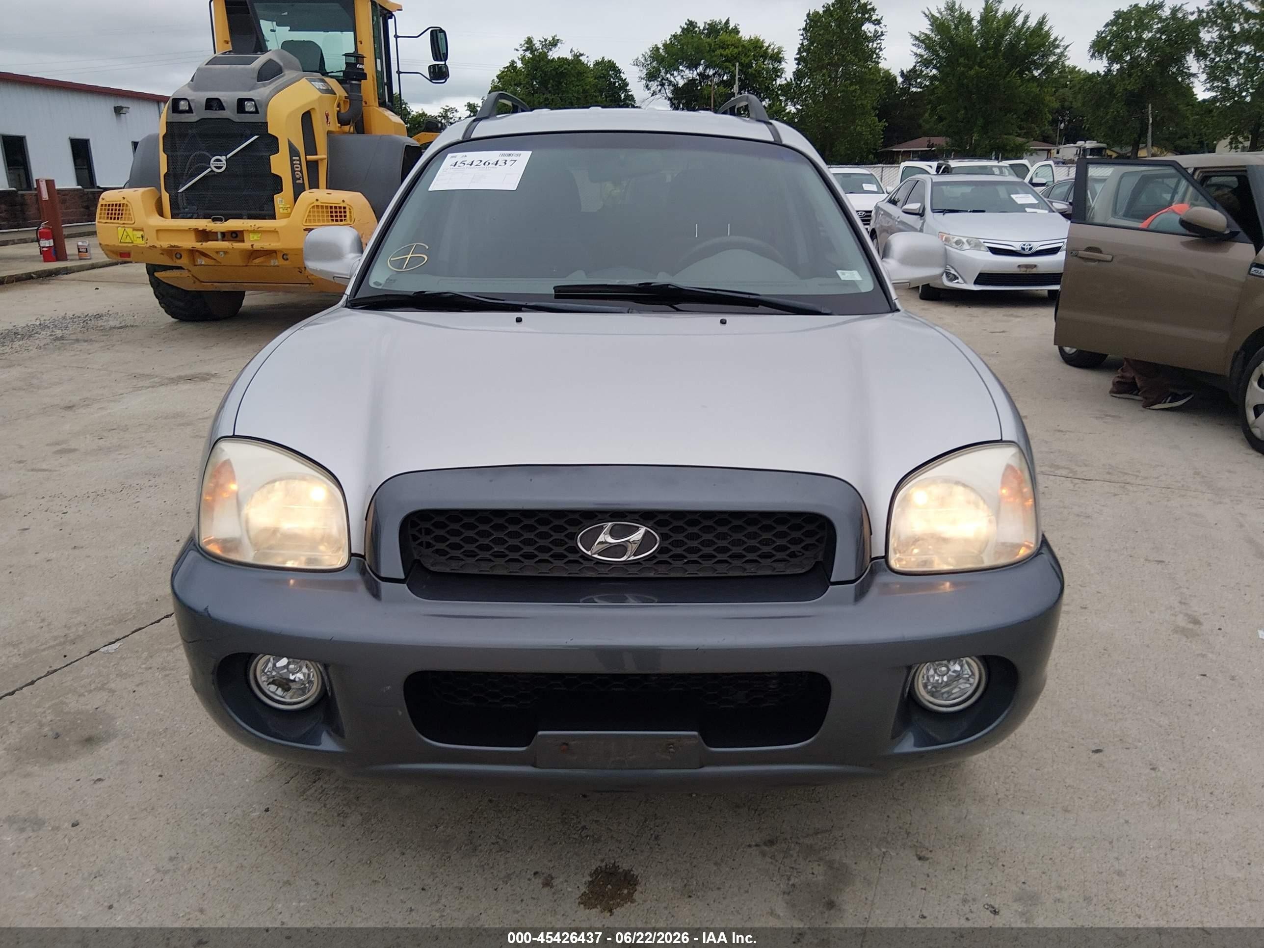 2004 Hyundai Santa Fe Gls/lx Gray vin: KM8SC13E14U651452