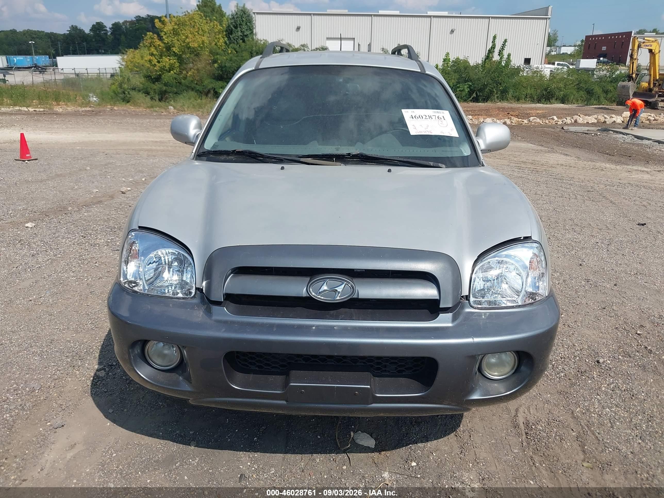 2005 Hyundai Santa Fe Gls/lx Silver vin: KM8SC13E15U941630