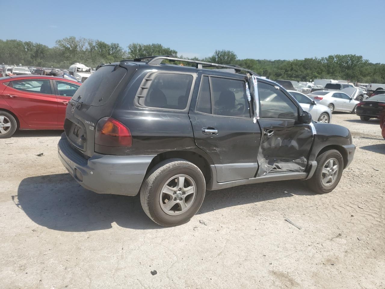 2004 Hyundai Santa Fe Gls Черный vin: KM8SC13E24U667076