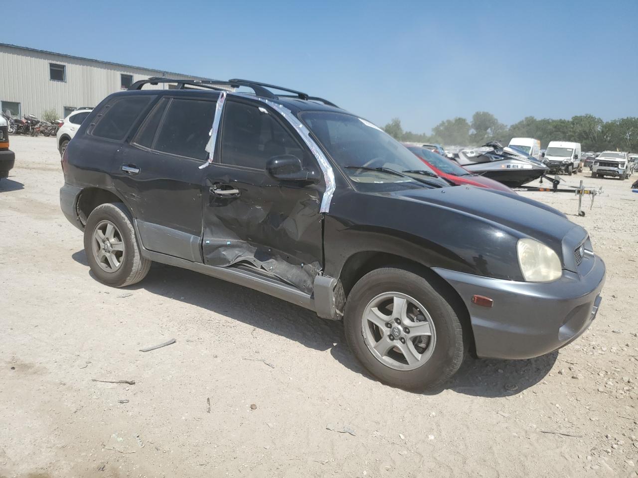 2004 Hyundai Santa Fe Gls Черный vin: KM8SC13E24U667076