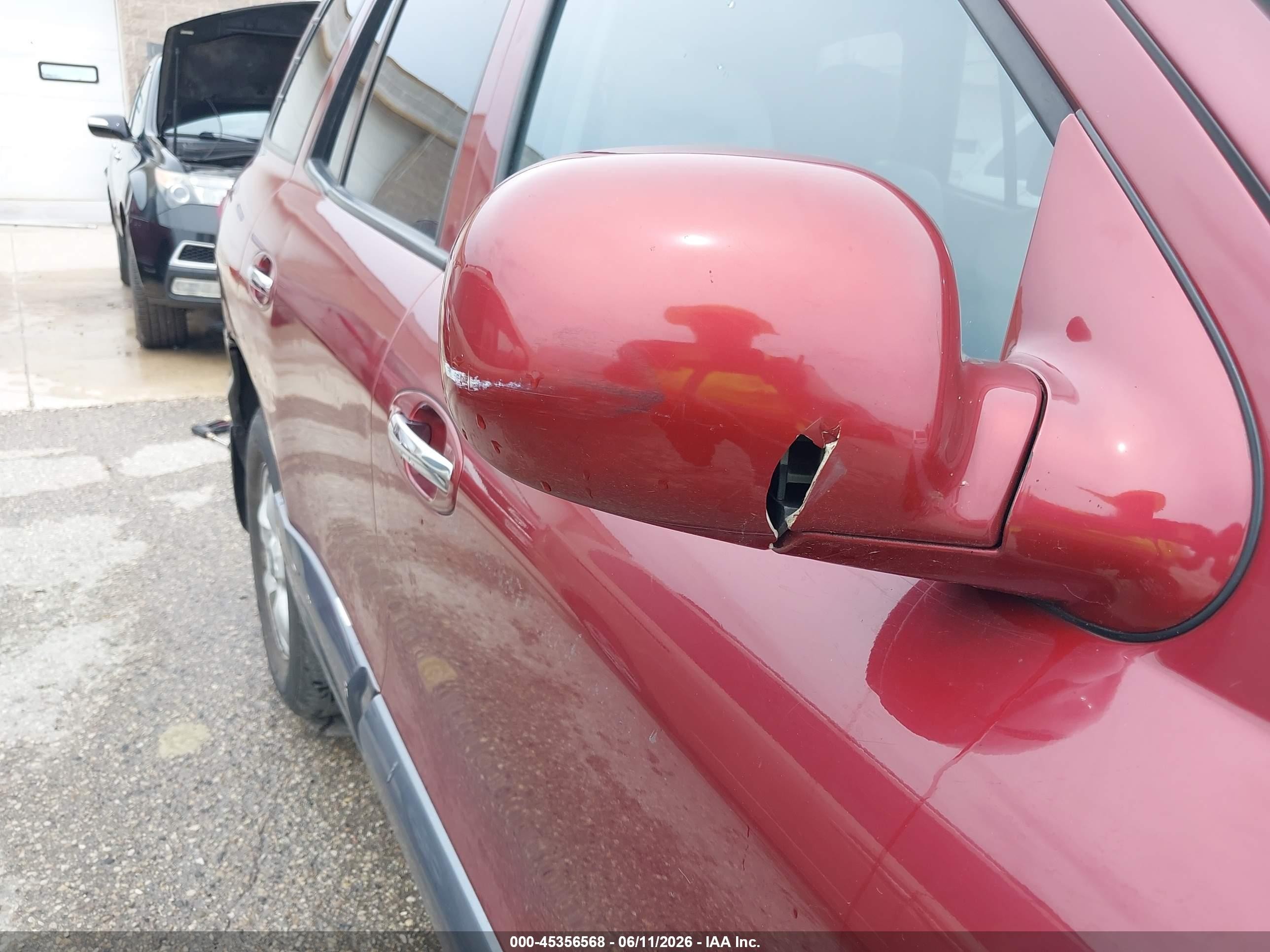 2005 Hyundai Santa Fe Gls/lx Burgundy vin: KM8SC13E25U004429