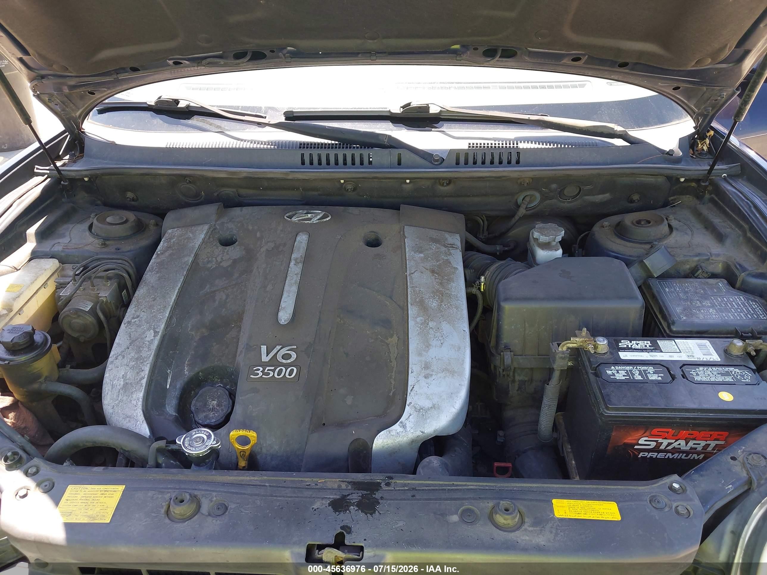 2005 Hyundai Santa Fe Gls/lx Dark Blue vin: KM8SC13E25U978475