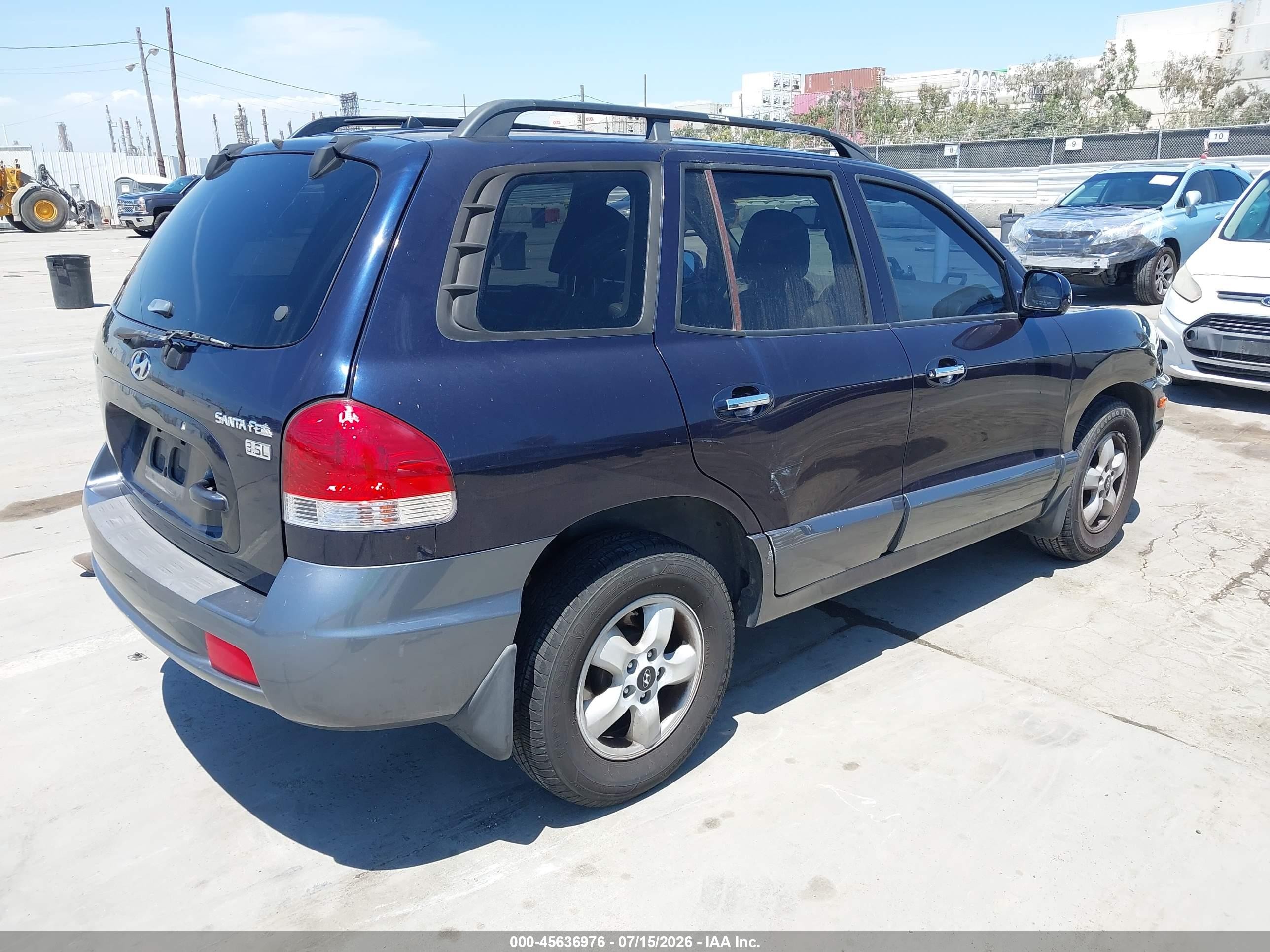 2005 Hyundai Santa Fe Gls/lx Dark Blue vin: KM8SC13E25U978475