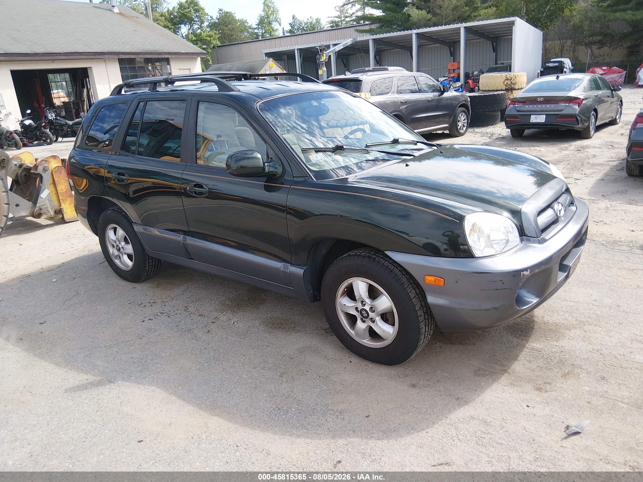 2006 Hyundai Santa Fe Gls/limited Green vin: KM8SC13E26U096093