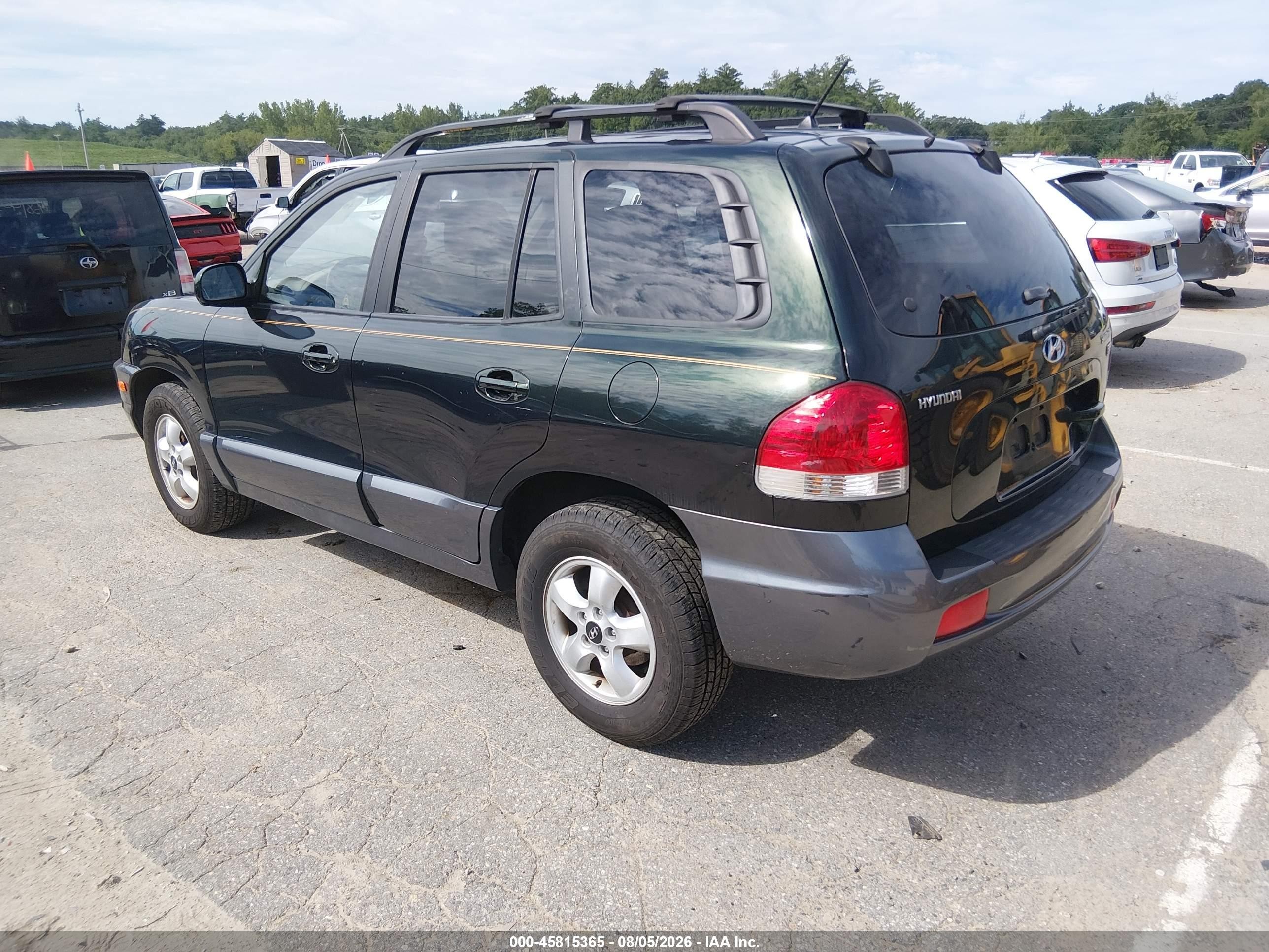 2006 Hyundai Santa Fe Gls/limited Green vin: KM8SC13E26U096093