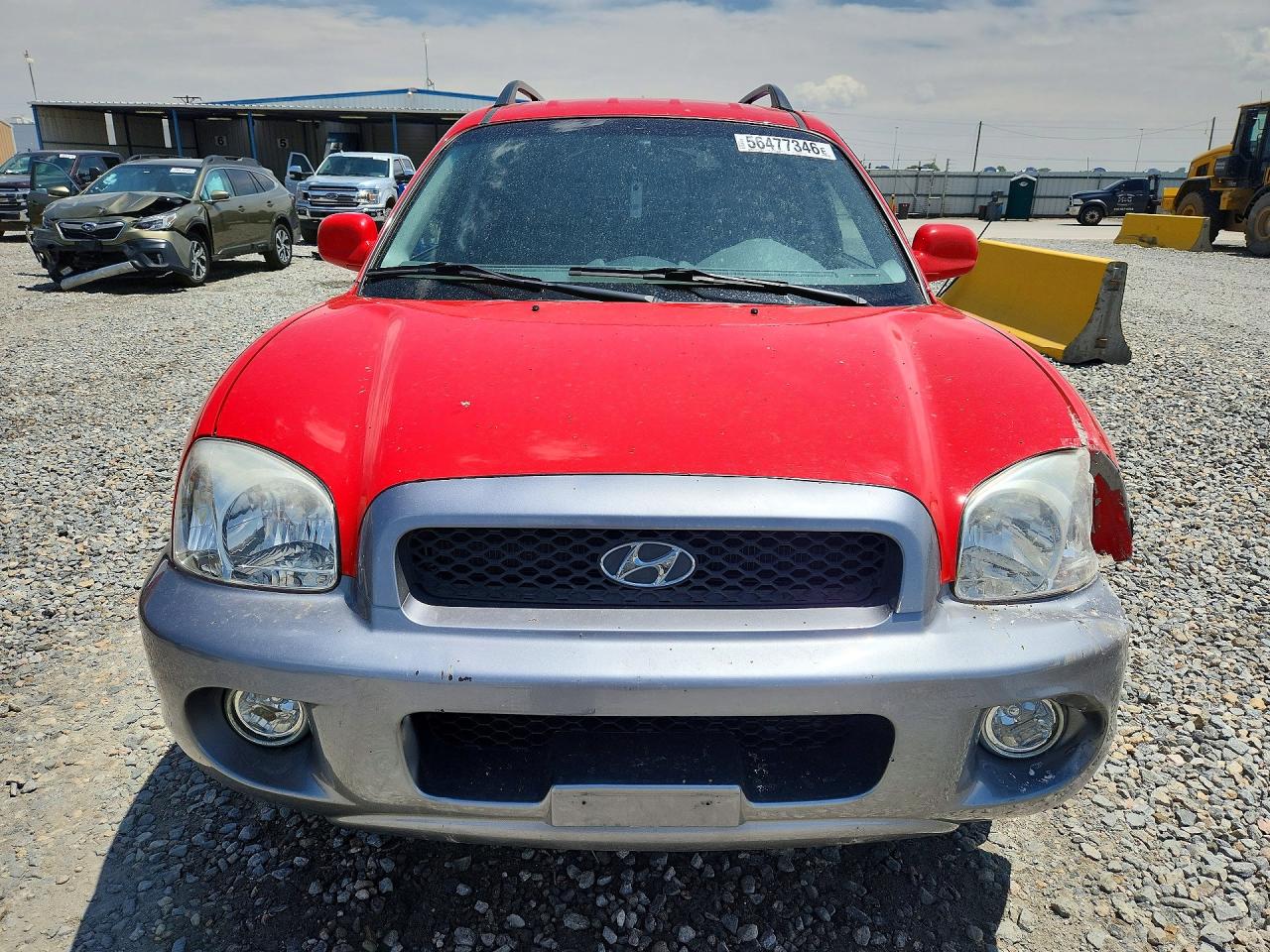 2003 Hyundai Santa Fe Red vin: KM8SC13E33U472666