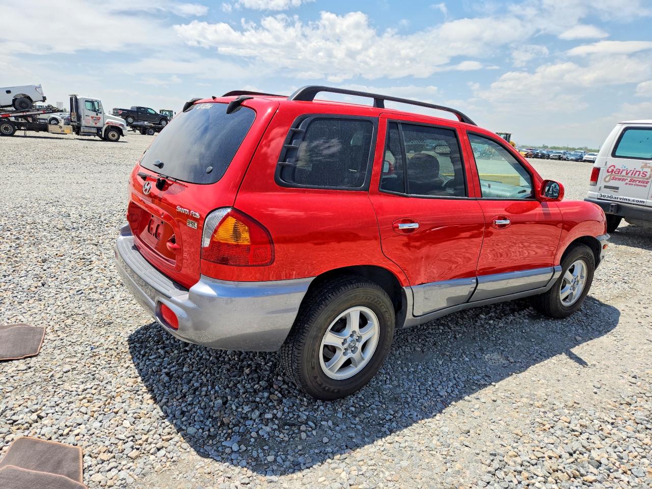 2003 Hyundai Santa Fe Red vin: KM8SC13E33U472666