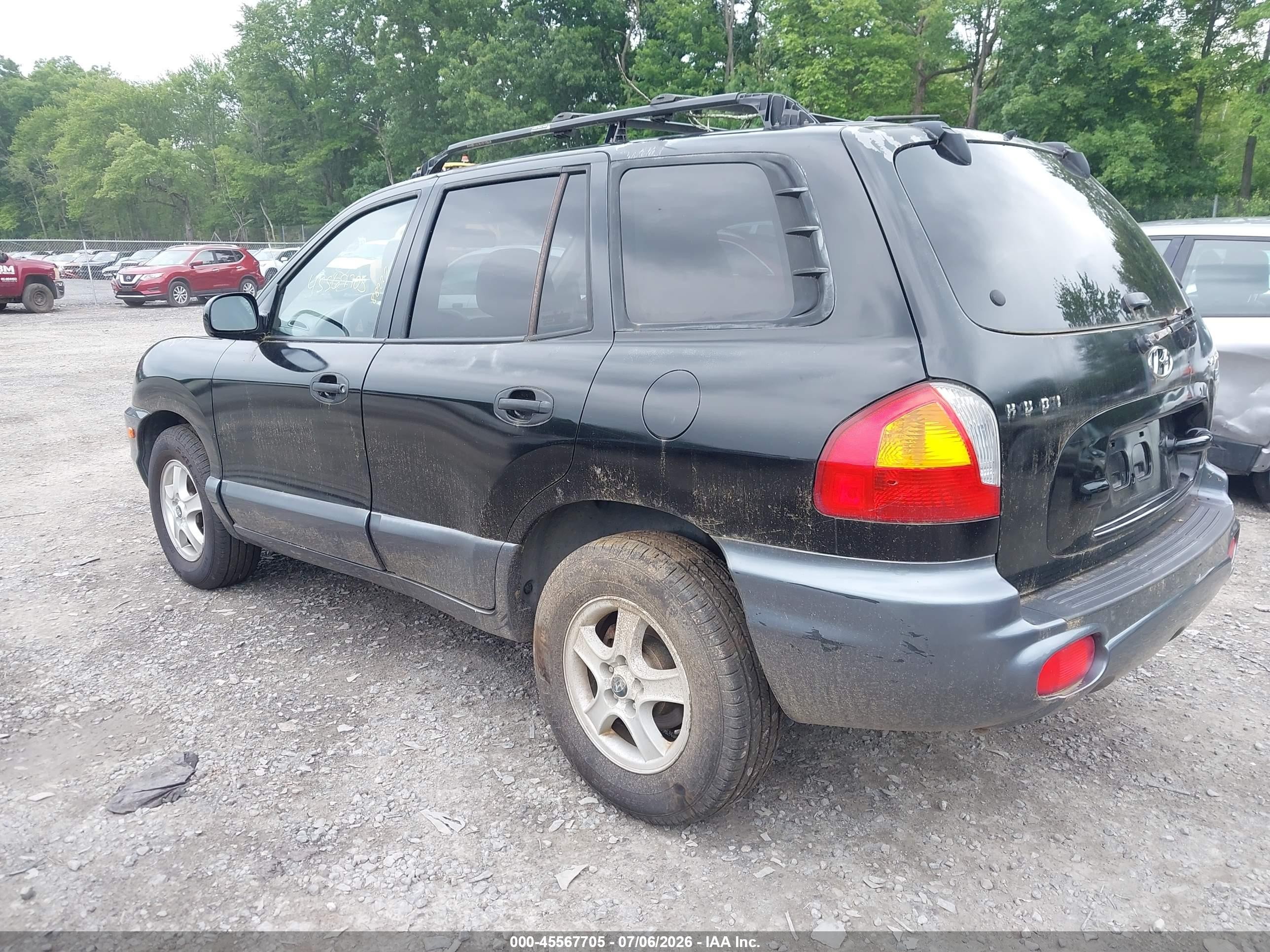 2004 Hyundai Santa Fe Gls/lx Black vin: KM8SC13E34U733036