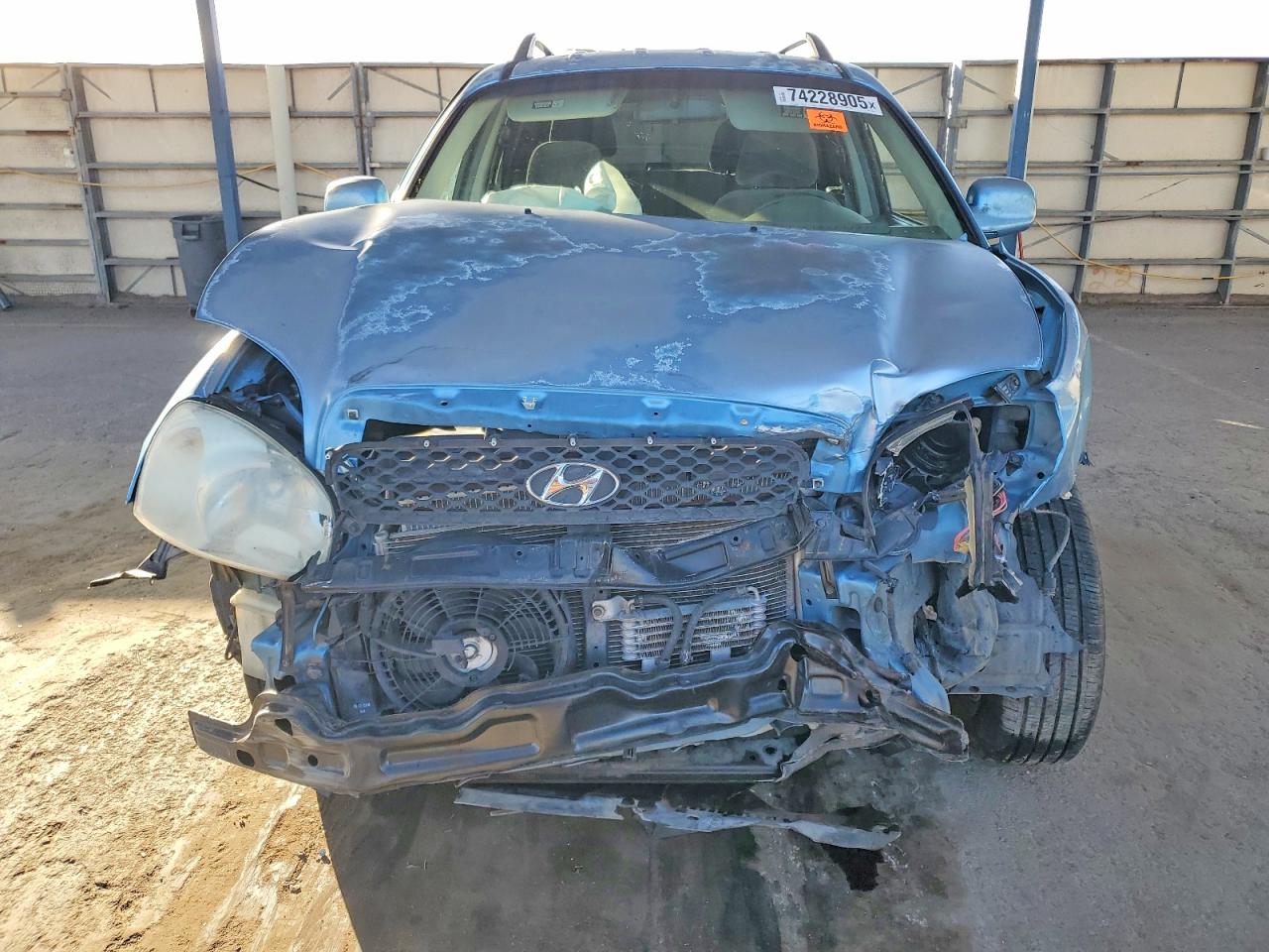 2003 Hyundai Santa Fe Gls Blue vin: KM8SC13E43U545625