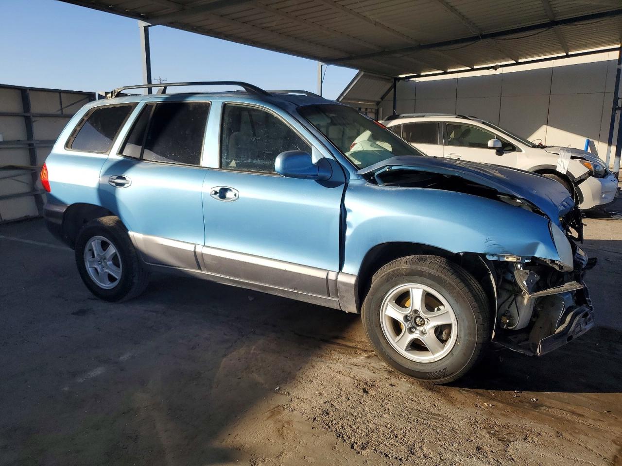 2003 Hyundai Santa Fe Gls Blue vin: KM8SC13E43U545625