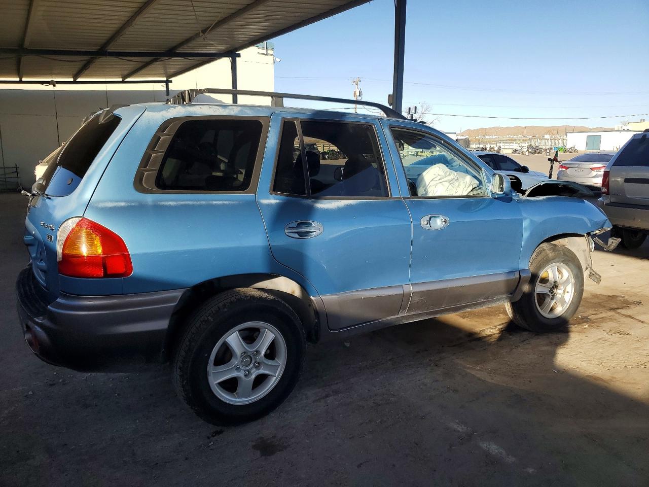 2003 Hyundai Santa Fe Gls Blue vin: KM8SC13E43U545625