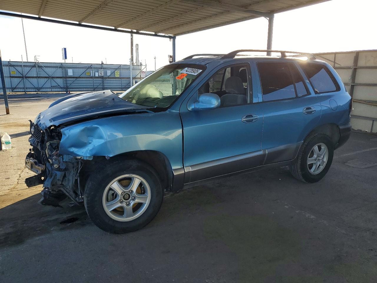 2003 Hyundai Santa Fe Gls Blue vin: KM8SC13E43U545625