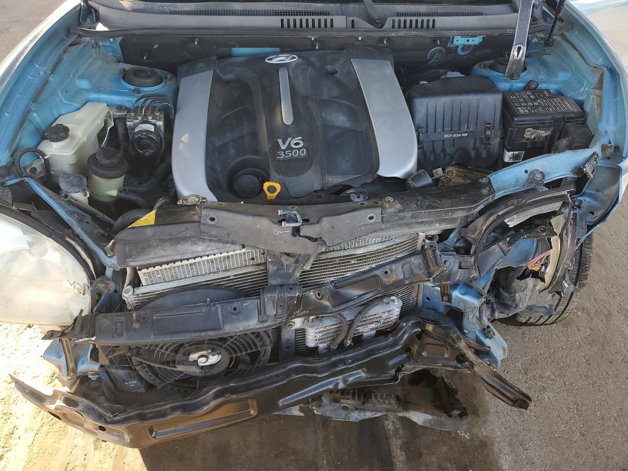 2003 Hyundai Santa Fe Gls Blue vin: KM8SC13E43U545625