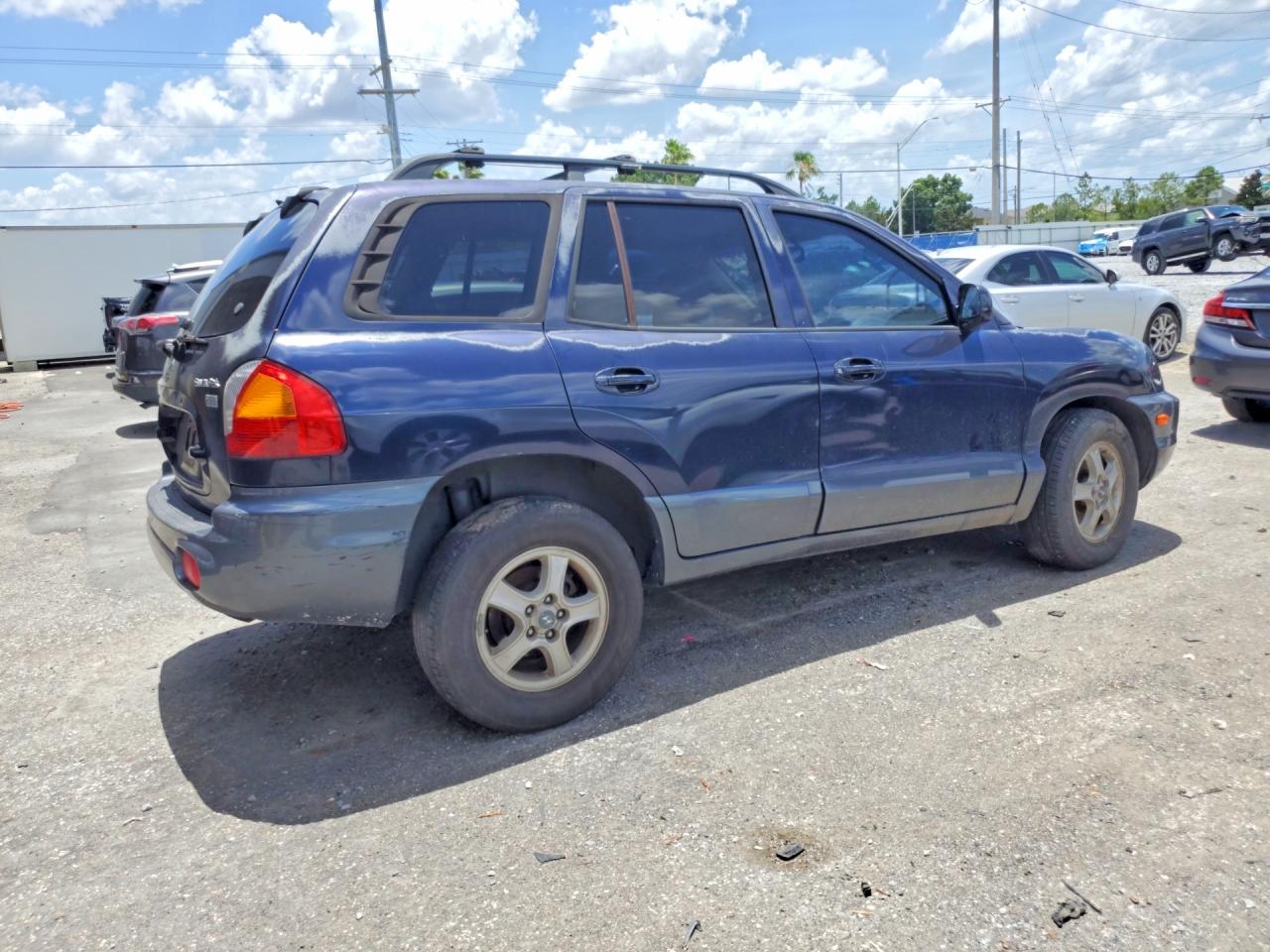 2004 Hyundai Santa Fe Gls Blue vin: KM8SC13E44U582210