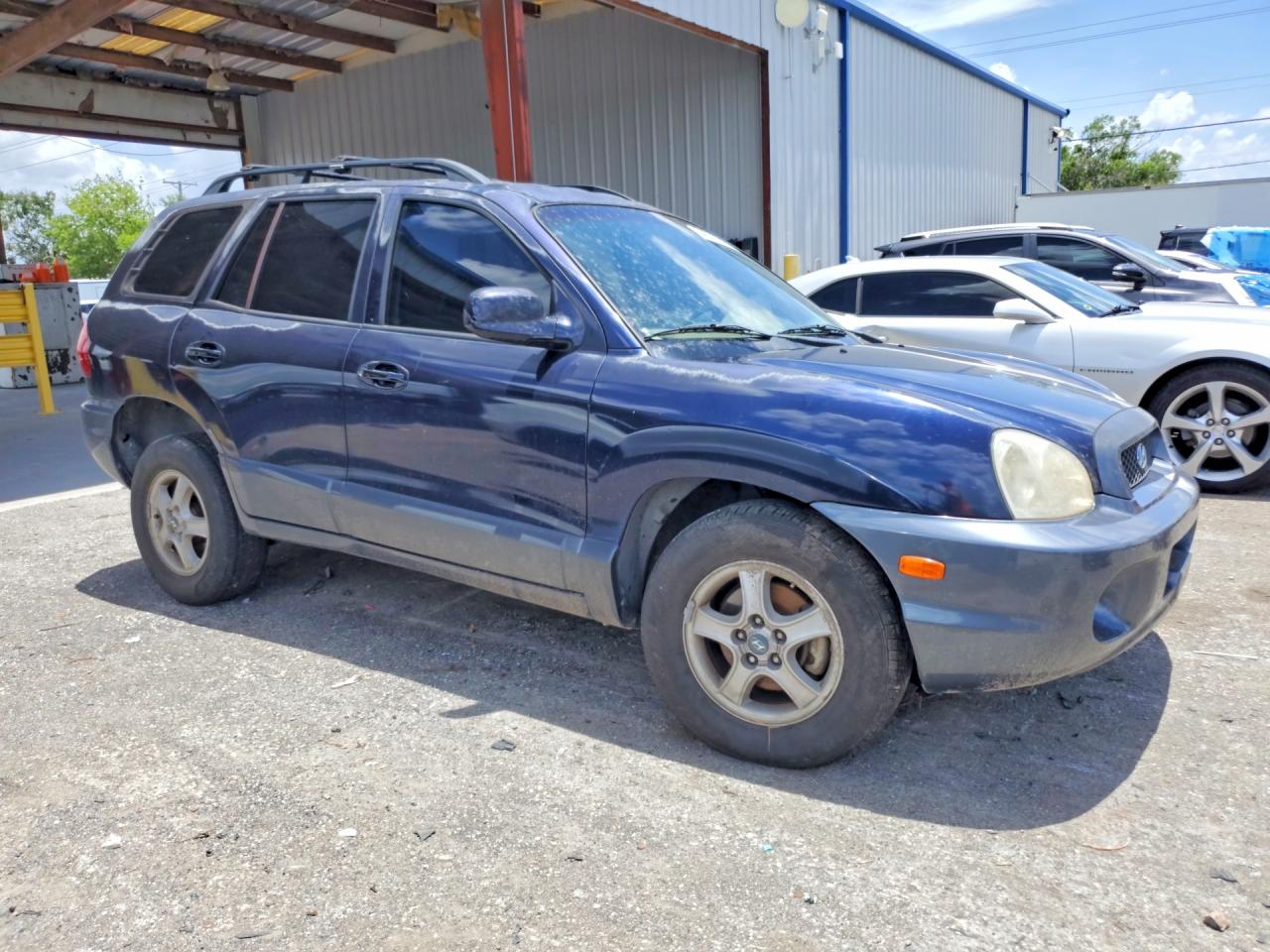 2004 Hyundai Santa Fe Gls Blue vin: KM8SC13E44U582210