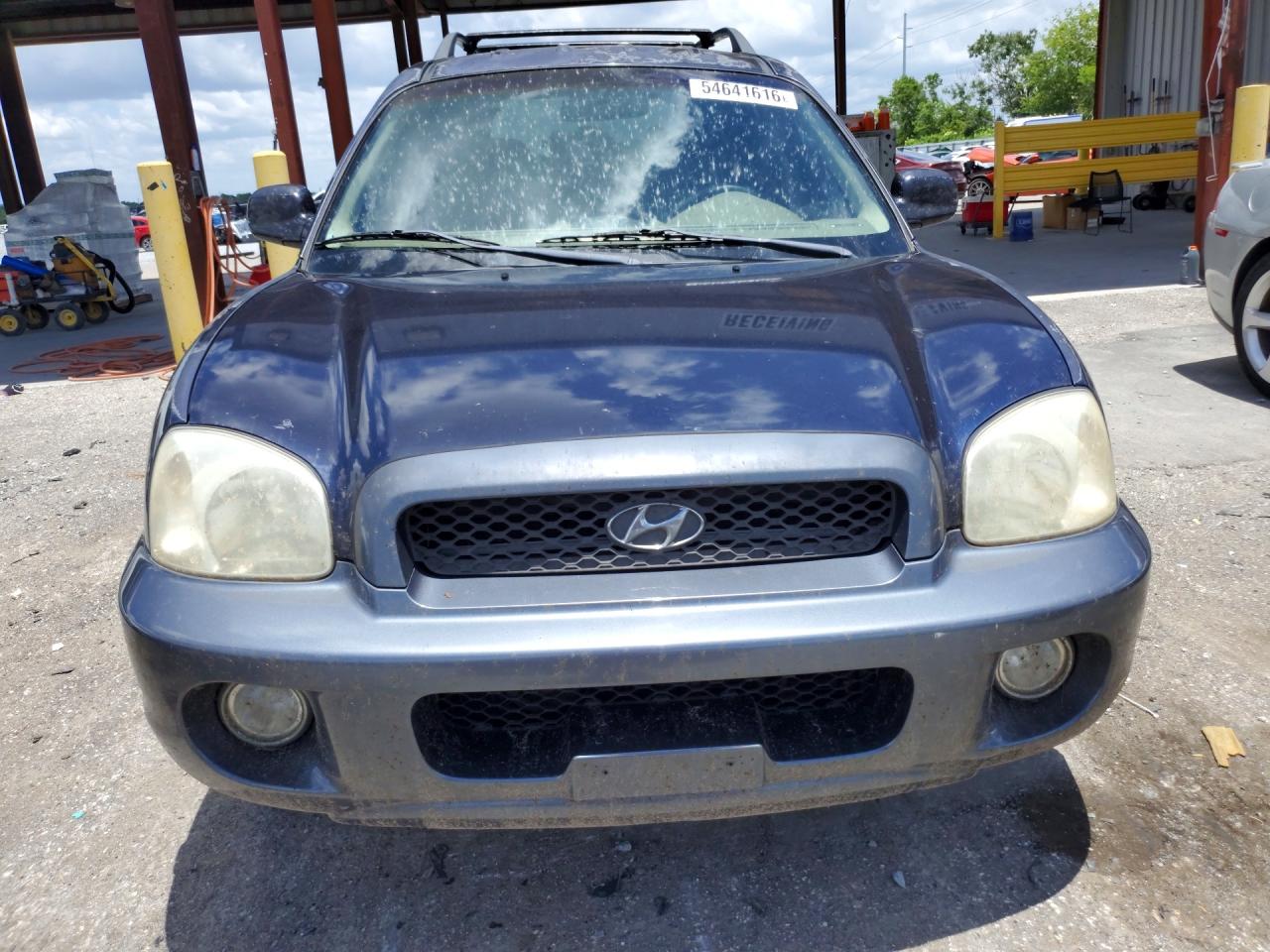 2004 Hyundai Santa Fe Gls Blue vin: KM8SC13E44U582210