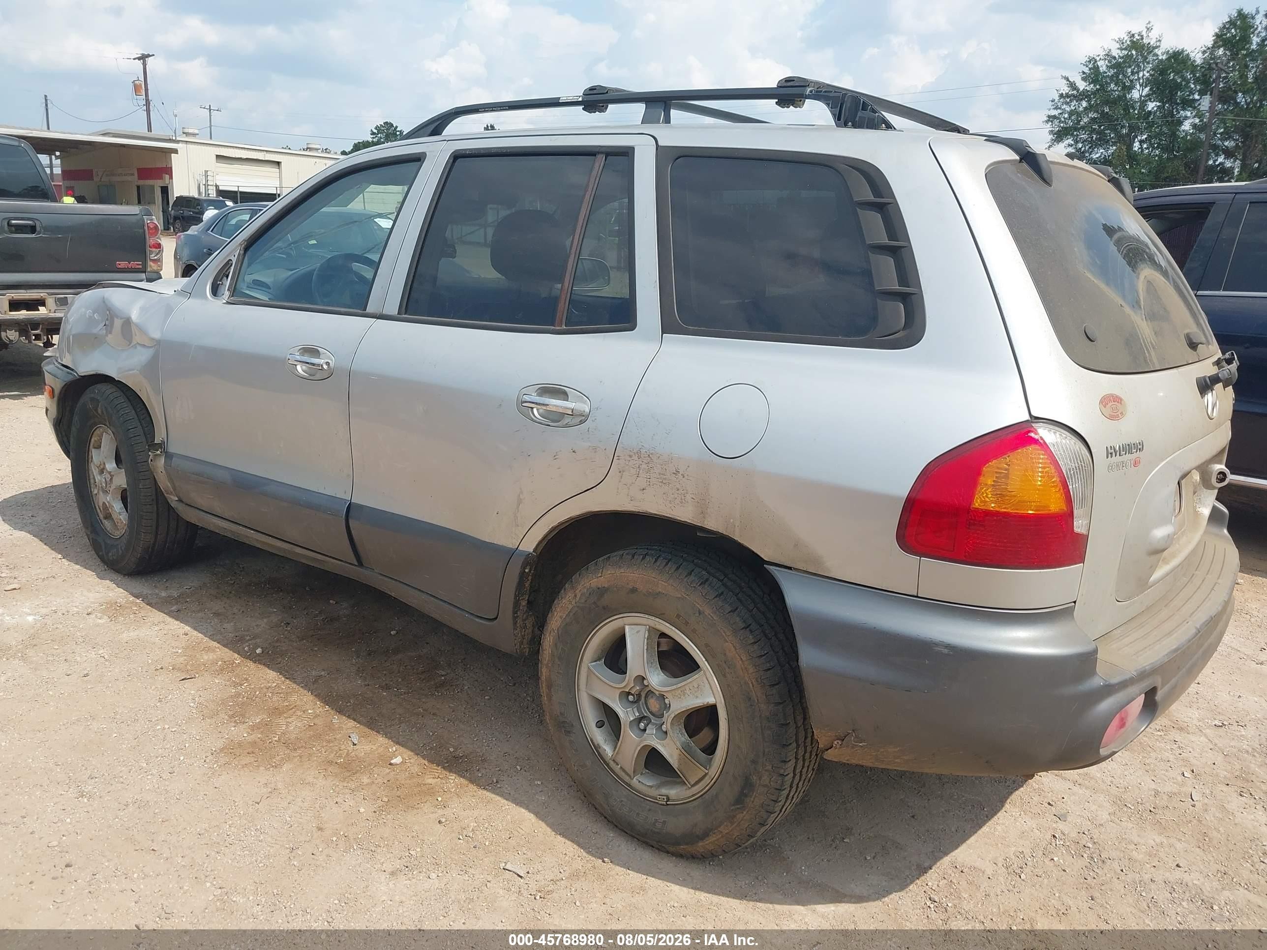 2004 Hyundai Santa Fe Gls/lx Silver vin: KM8SC13E44U623371