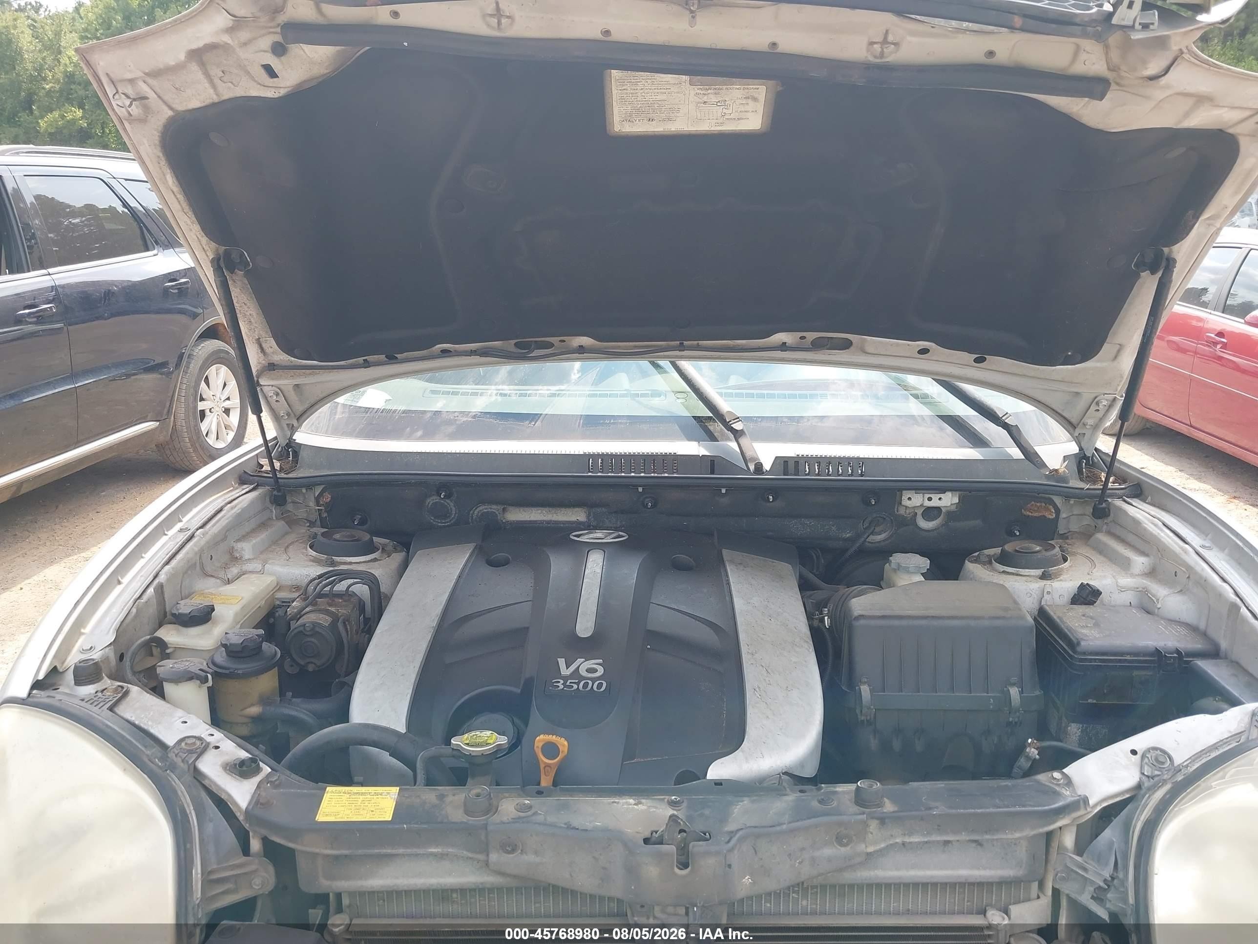 2004 Hyundai Santa Fe Gls/lx Silver vin: KM8SC13E44U623371