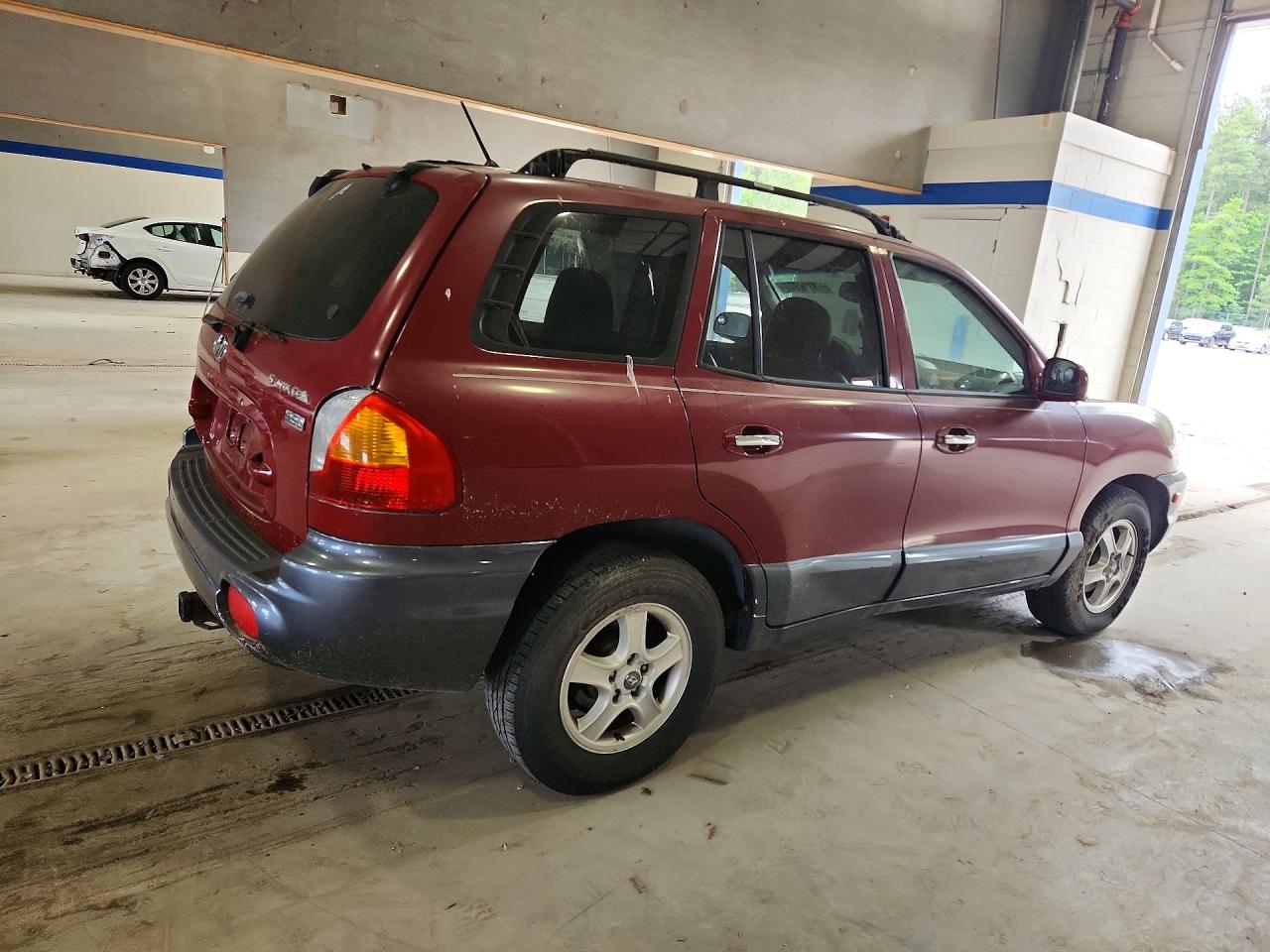 2004 Hyundai Santa Fe Gls Burgundy vin: KM8SC13E44U798803