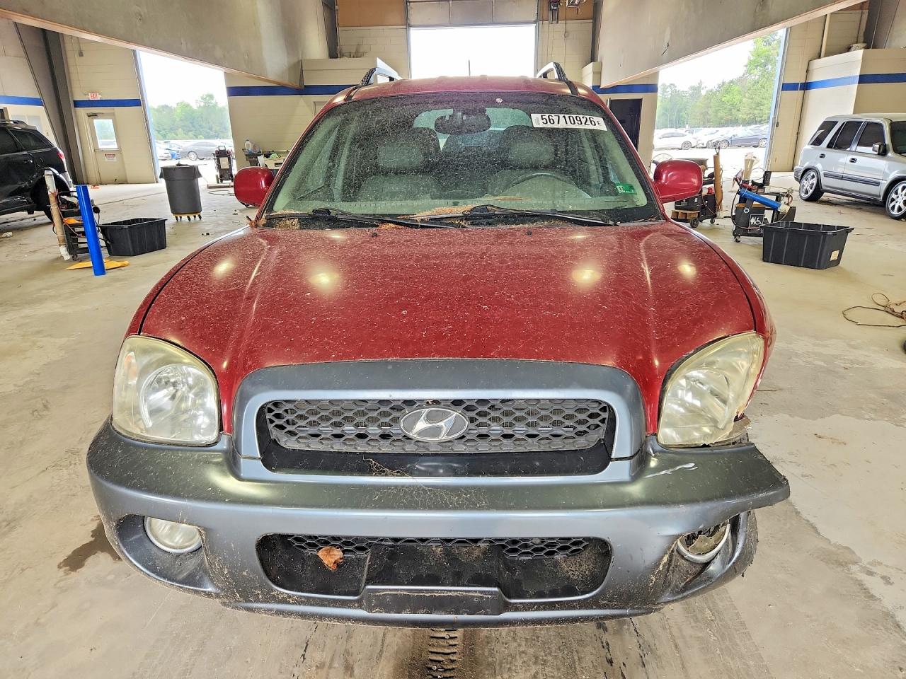 2004 Hyundai Santa Fe Gls Burgundy vin: KM8SC13E44U798803