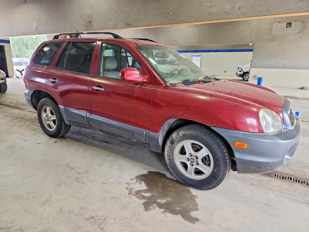 2004 Hyundai Santa Fe Gls Burgundy vin: KM8SC13E44U798803