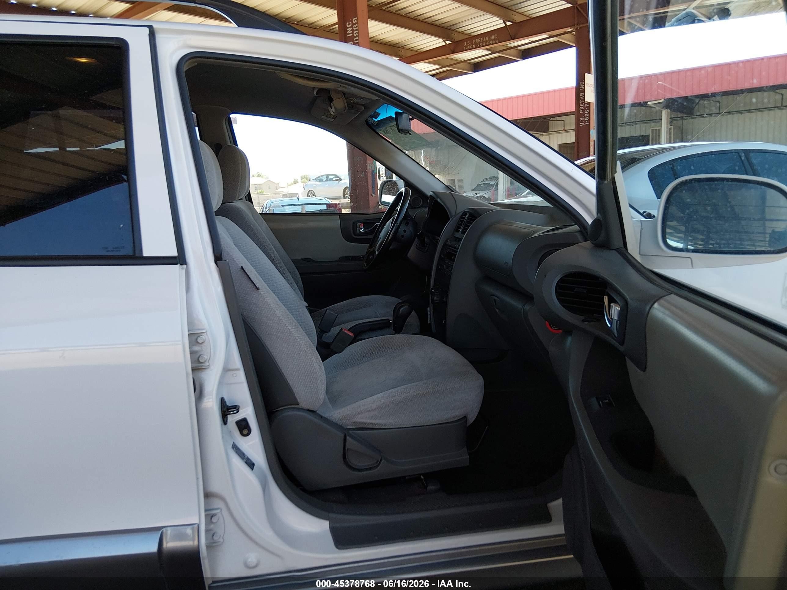 2005 Hyundai Santa Fe Gls/lx White vin: KM8SC13E45U891094