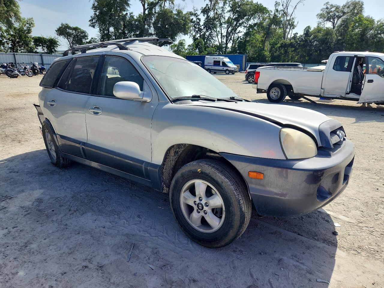2006 Hyundai Santa Fe Gls Silver vin: KM8SC13E46U093048