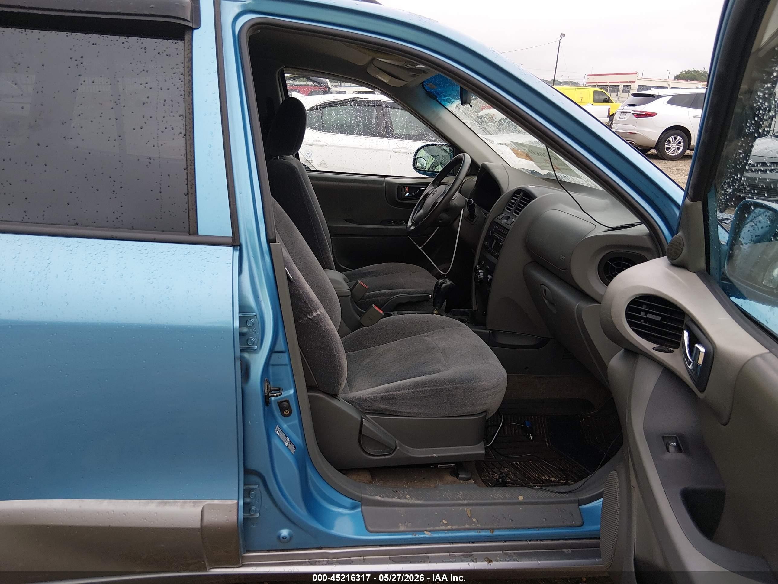 2004 Hyundai Santa Fe Gls/lx Blue vin: KM8SC13E54U595077