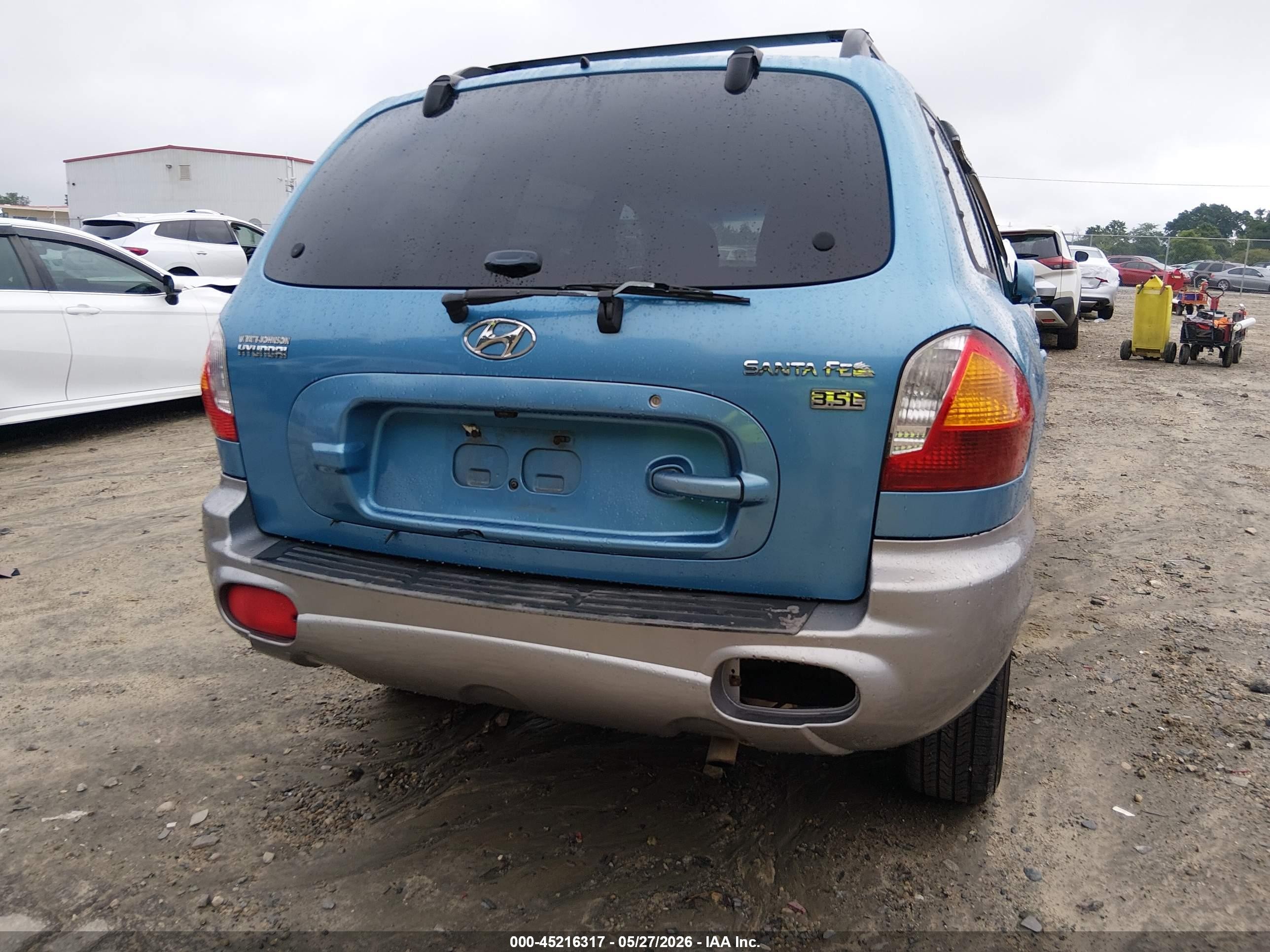 2004 Hyundai Santa Fe Gls/lx Blue vin: KM8SC13E54U595077