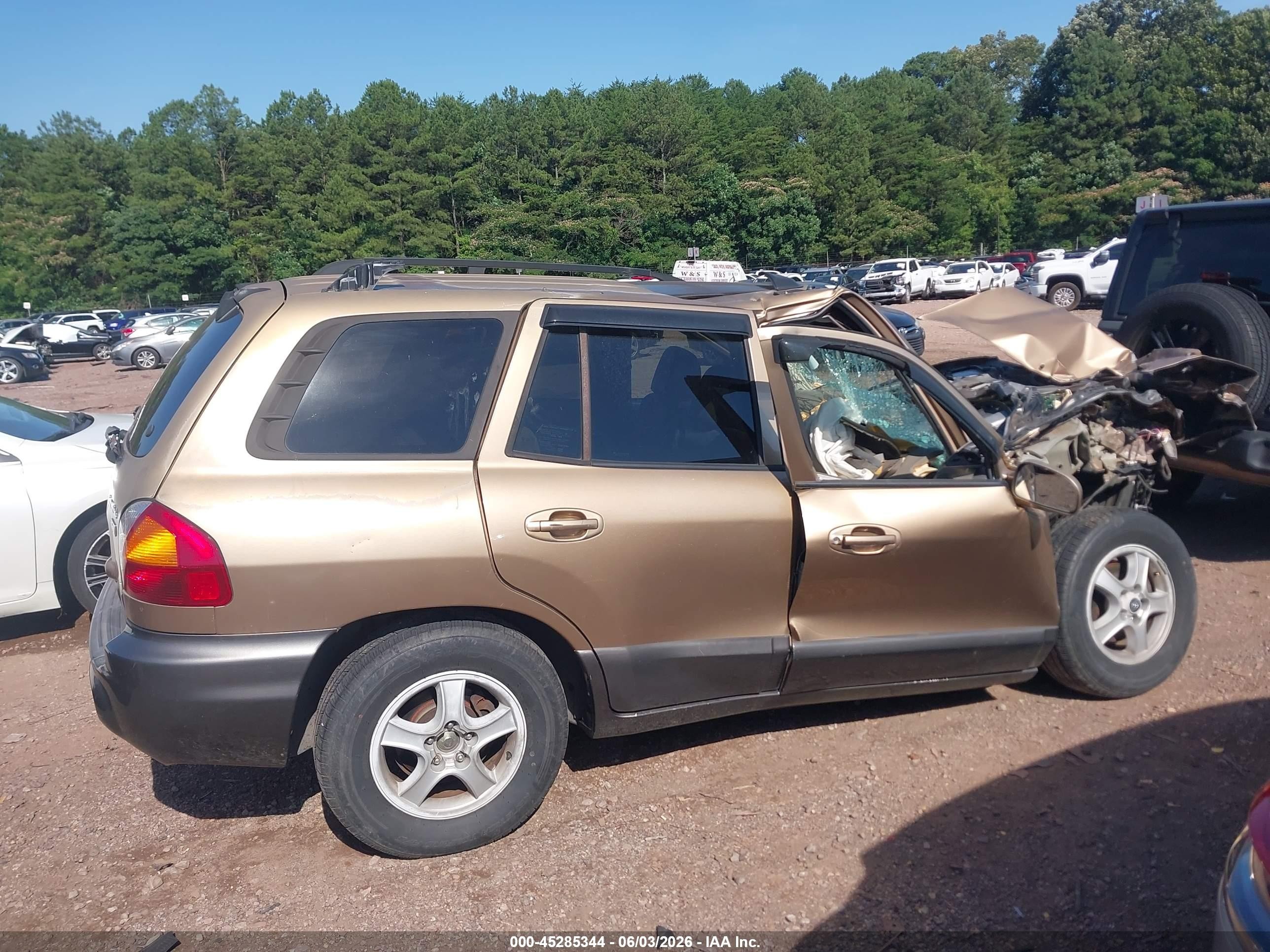 2004 Hyundai Santa Fe Gls/lx Gold vin: KM8SC13E54U616090