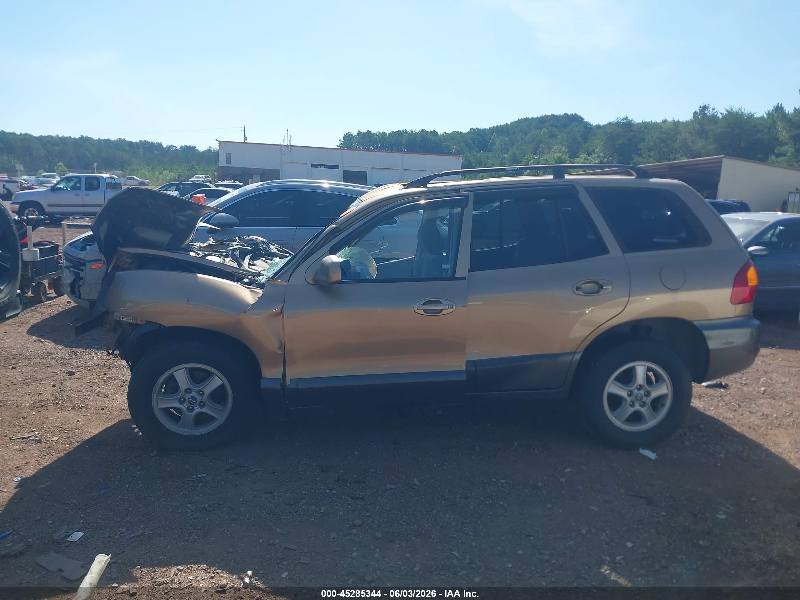 2004 Hyundai Santa Fe Gls/lx Gold vin: KM8SC13E54U616090