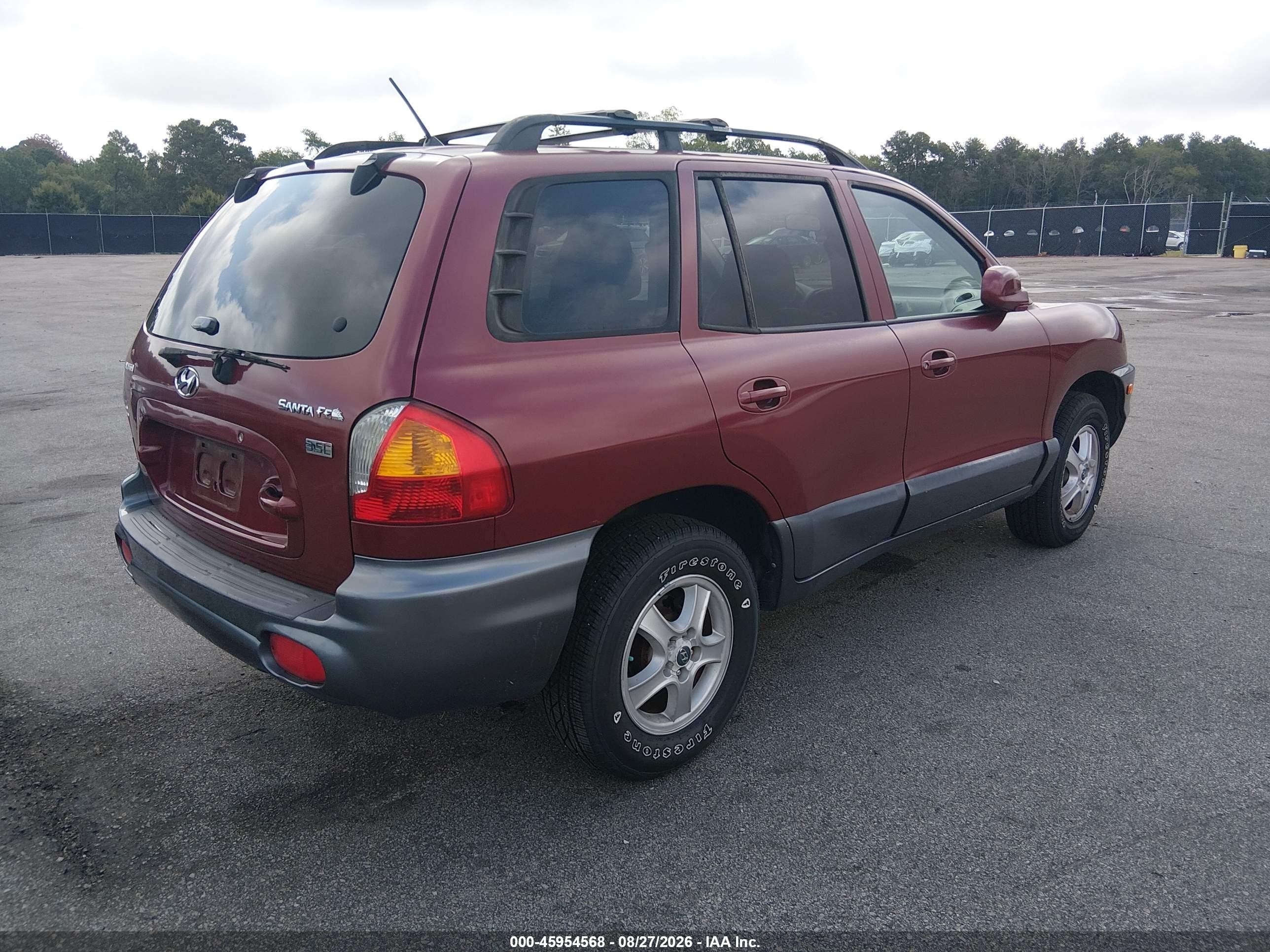 2004 Hyundai Santa Fe Gls/lx Красный vin: KM8SC13E54U730736