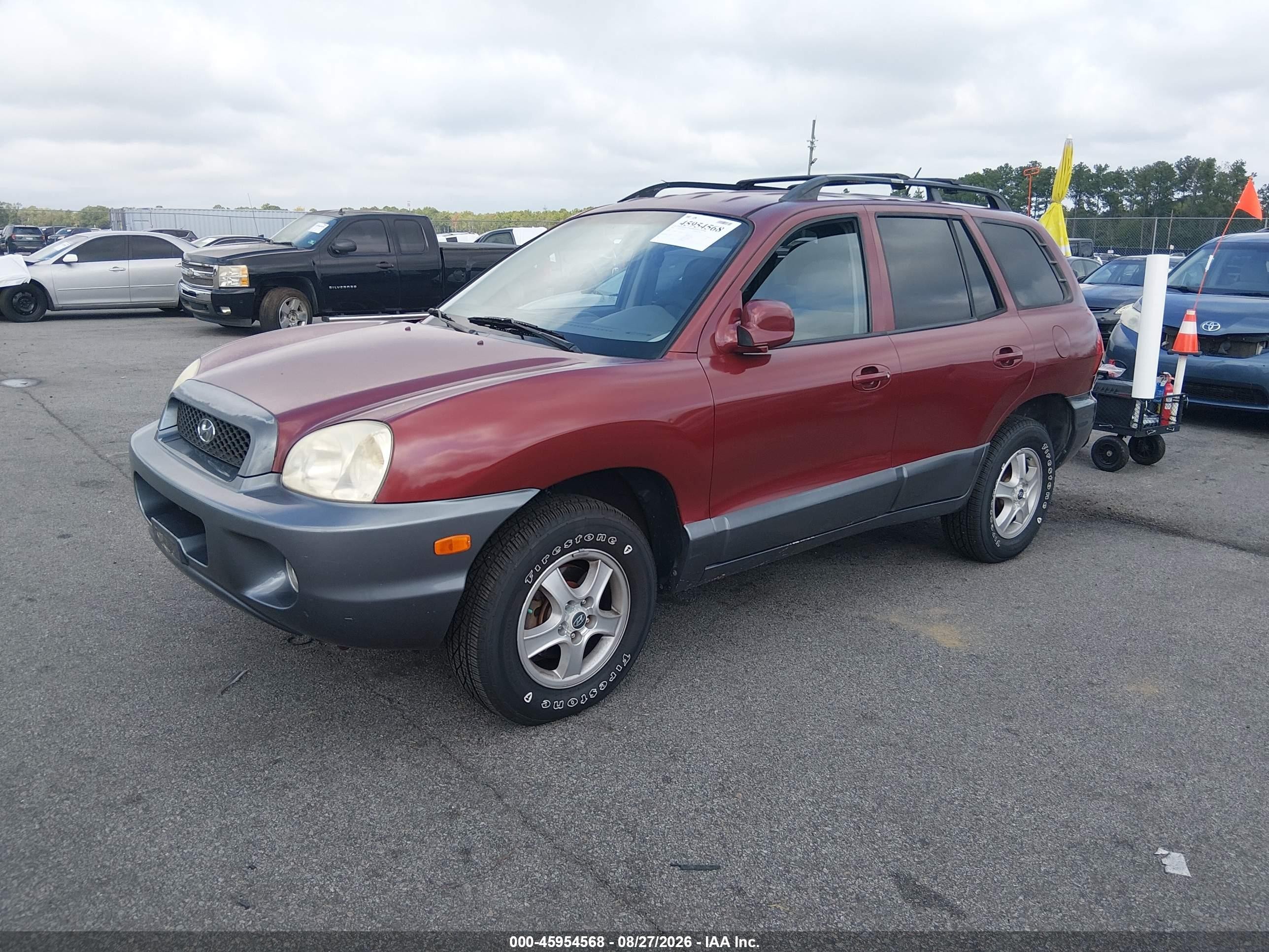 2004 Hyundai Santa Fe Gls/lx Красный vin: KM8SC13E54U730736