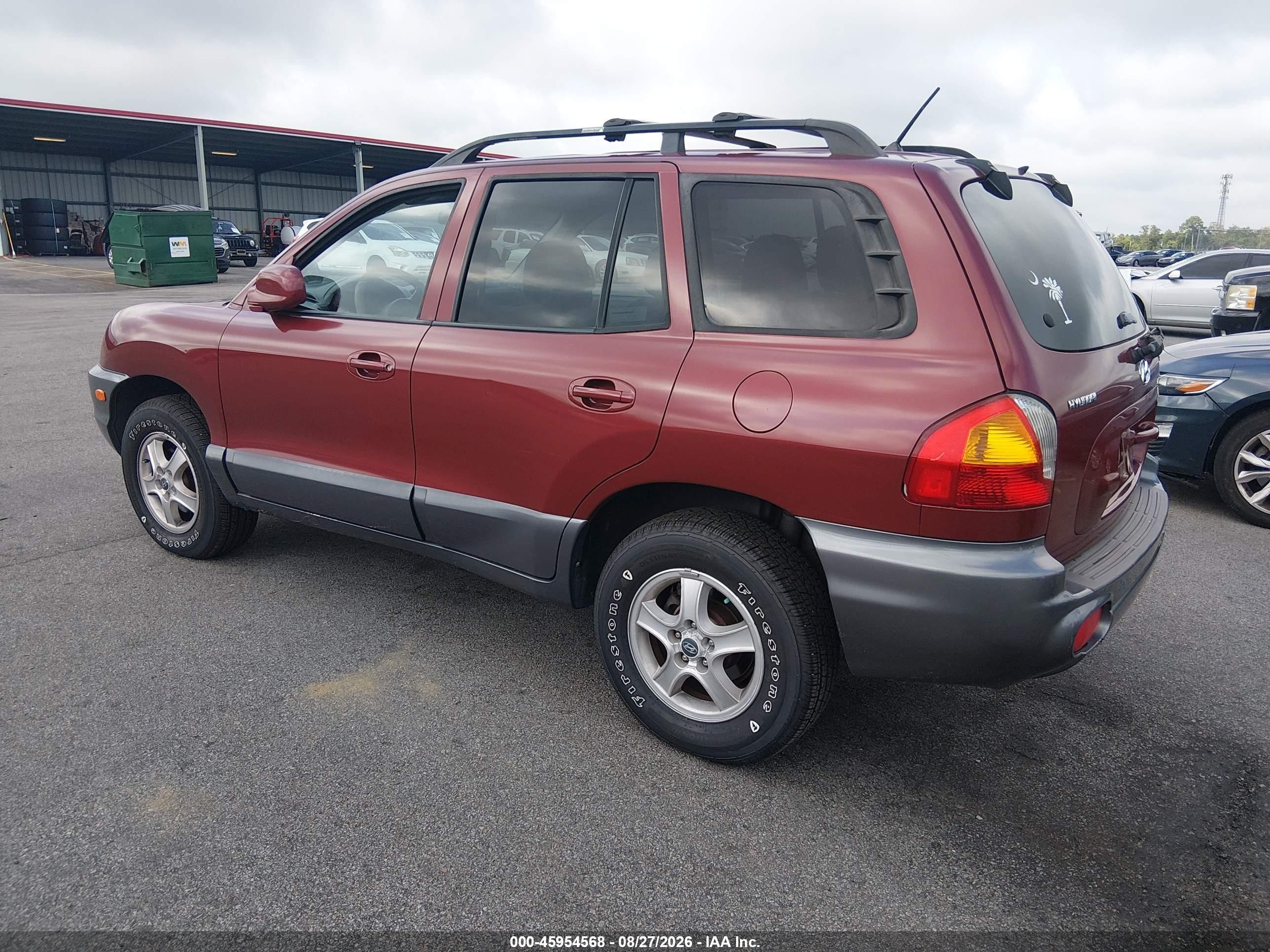 2004 Hyundai Santa Fe Gls/lx Красный vin: KM8SC13E54U730736
