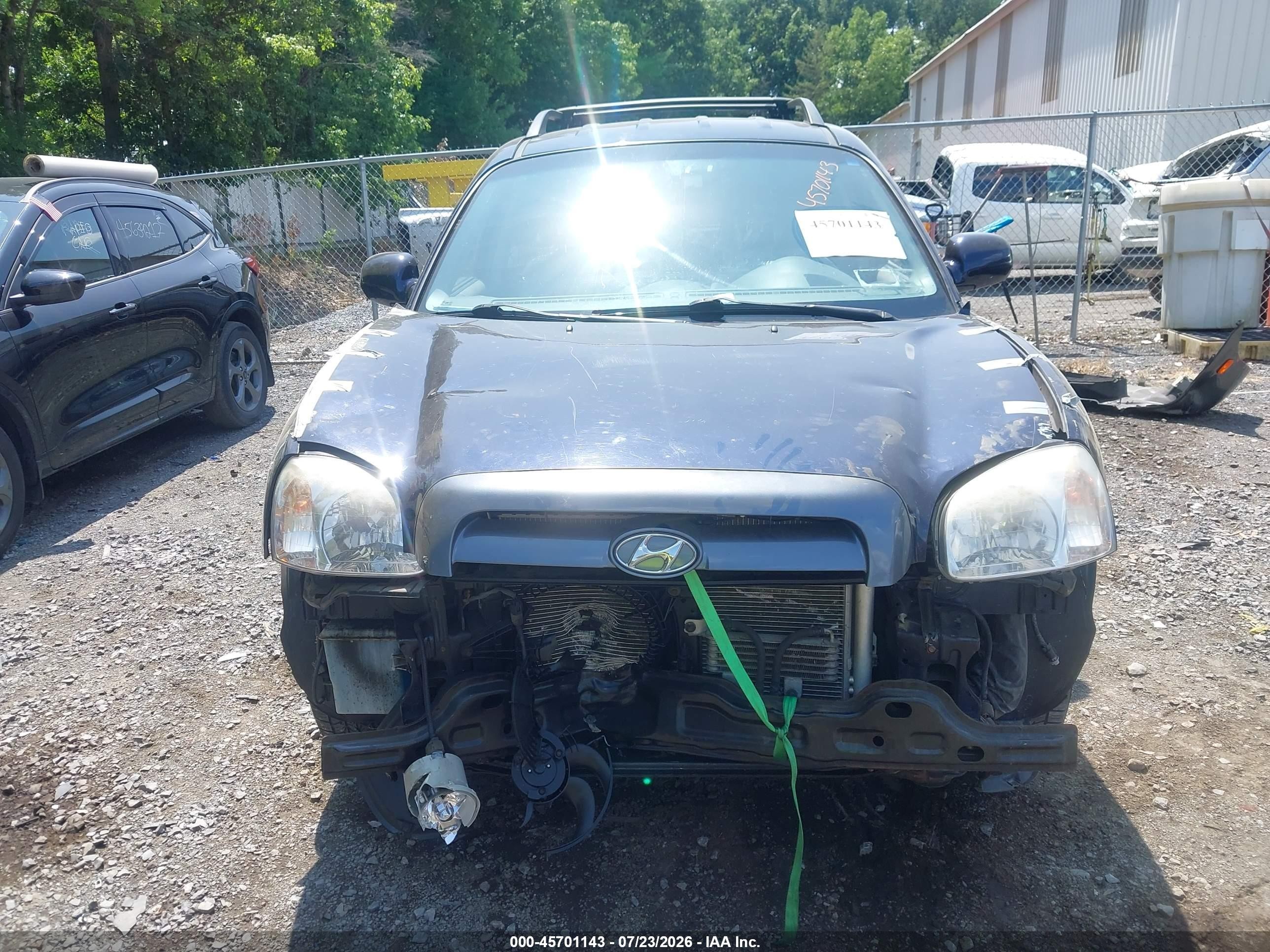 2005 Hyundai Santa Fe Gls/lx Blue vin: KM8SC13E55U001959