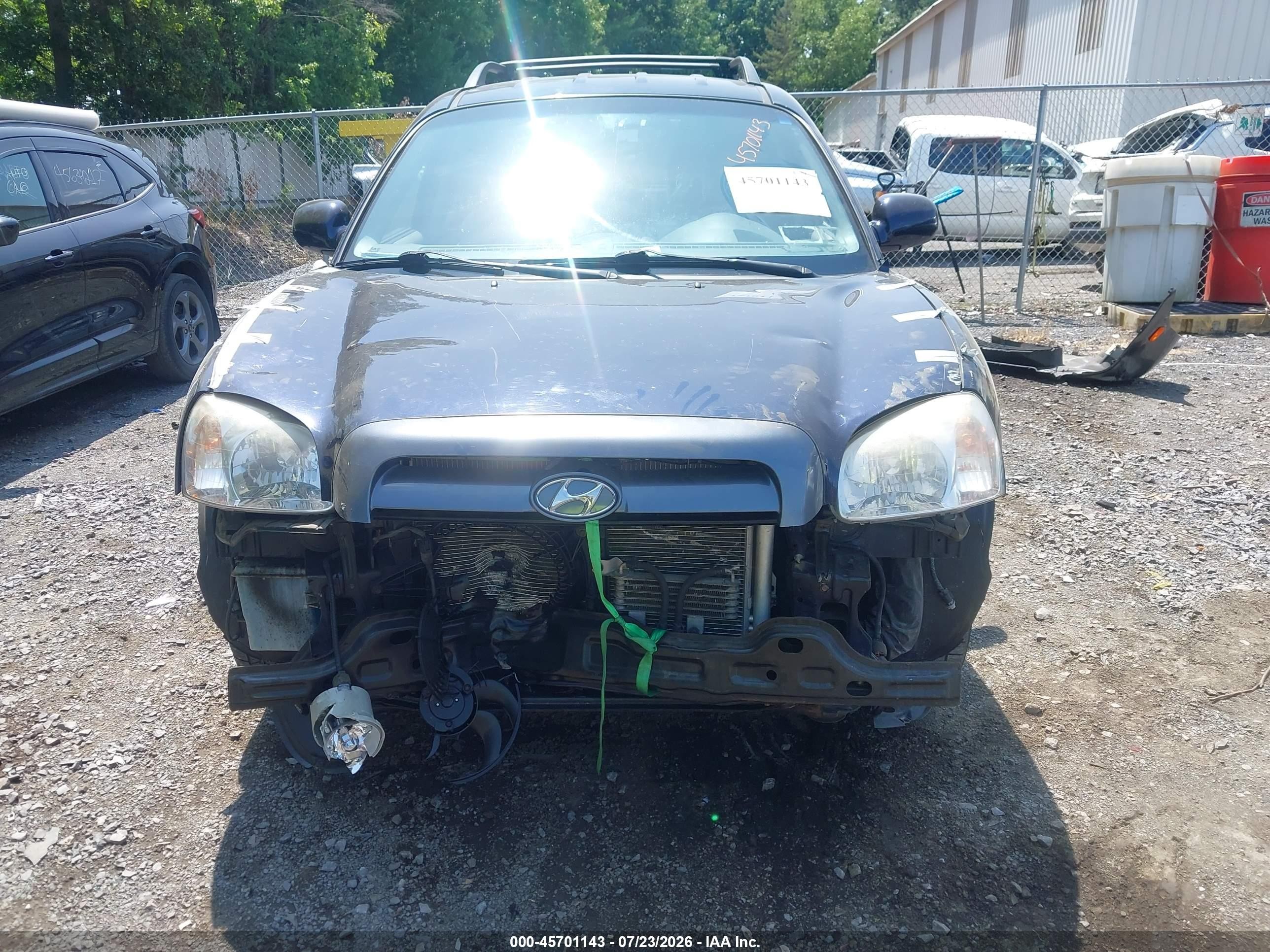 2005 Hyundai Santa Fe Gls/lx Blue vin: KM8SC13E55U001959