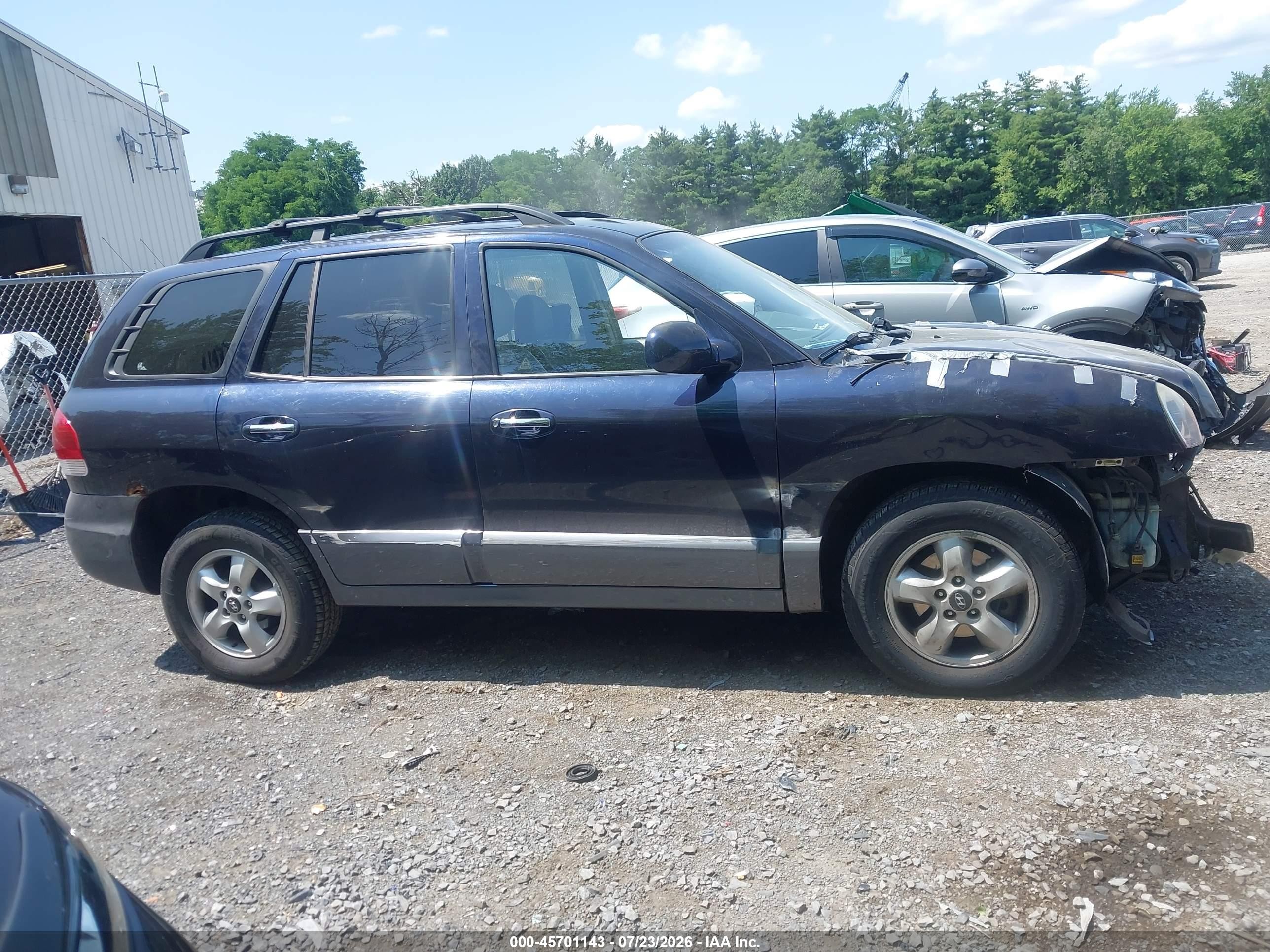 2005 Hyundai Santa Fe Gls/lx Blue vin: KM8SC13E55U001959