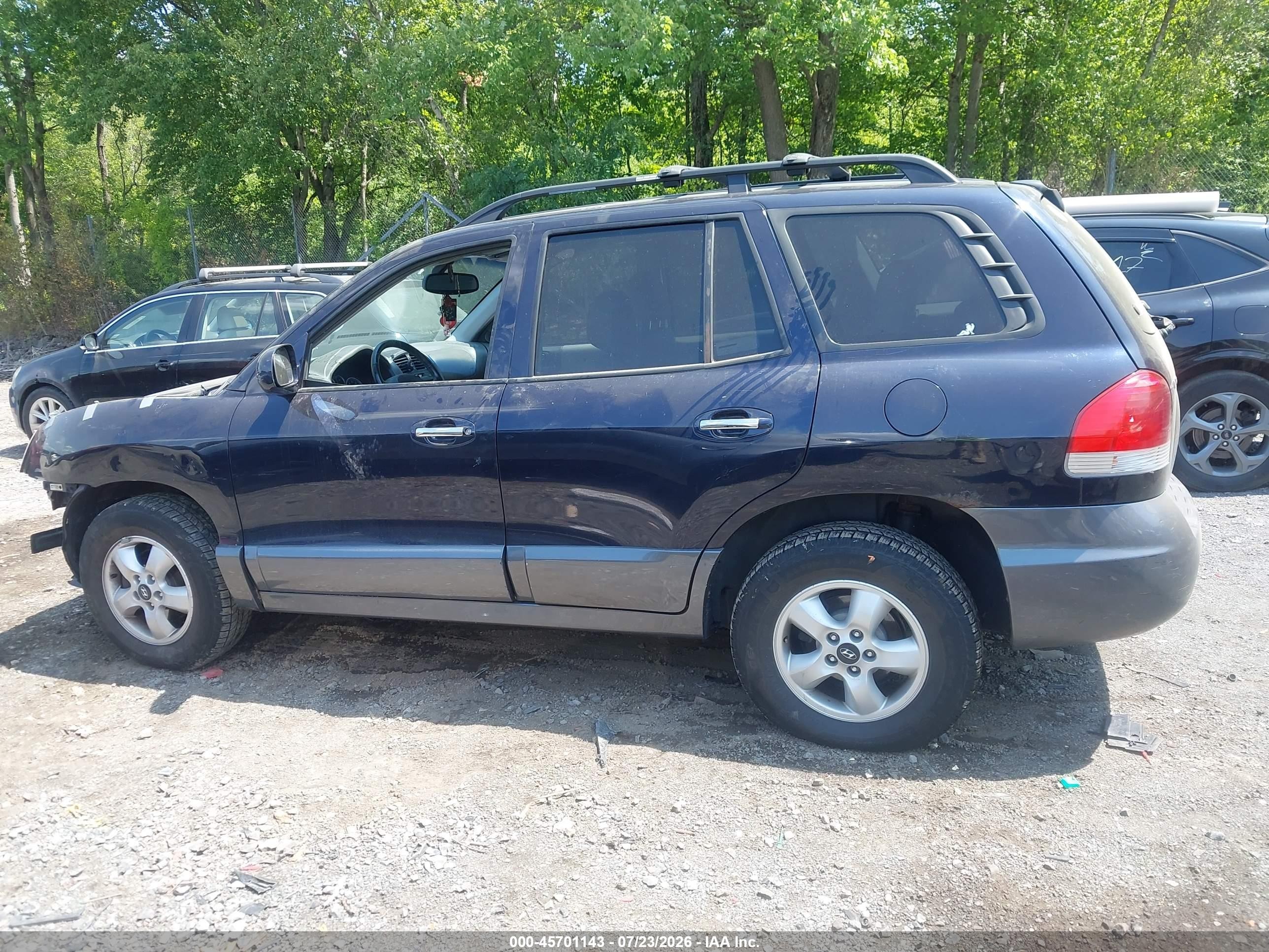2005 Hyundai Santa Fe Gls/lx Blue vin: KM8SC13E55U001959