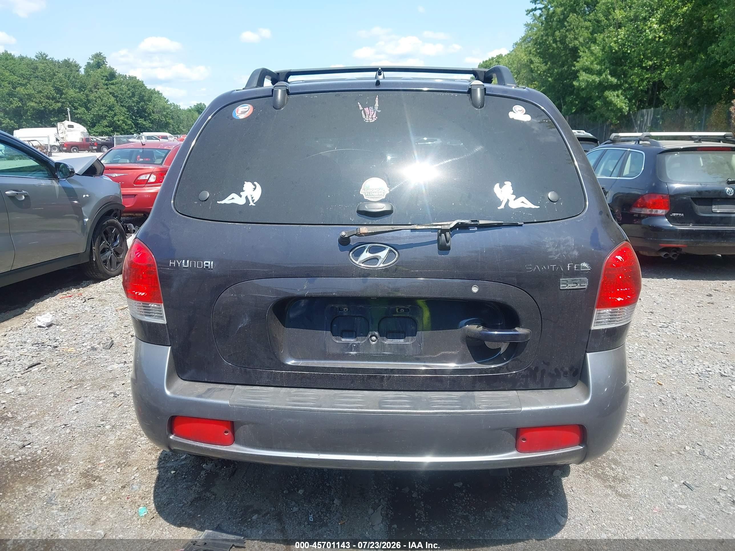 2005 Hyundai Santa Fe Gls/lx Blue vin: KM8SC13E55U001959