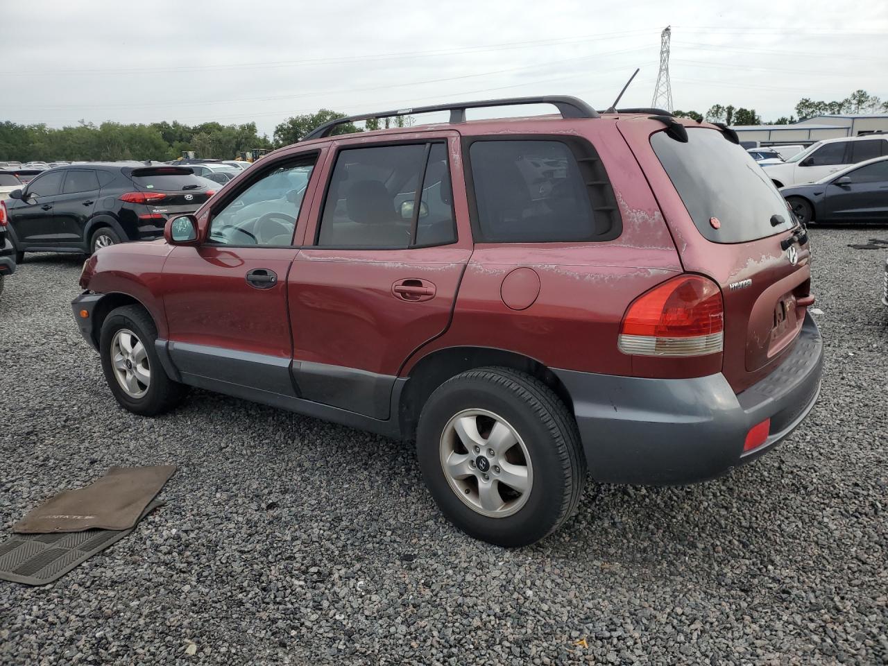2005 Hyundai Santa Fe Gls Темно-бордовый vin: KM8SC13E55U908842