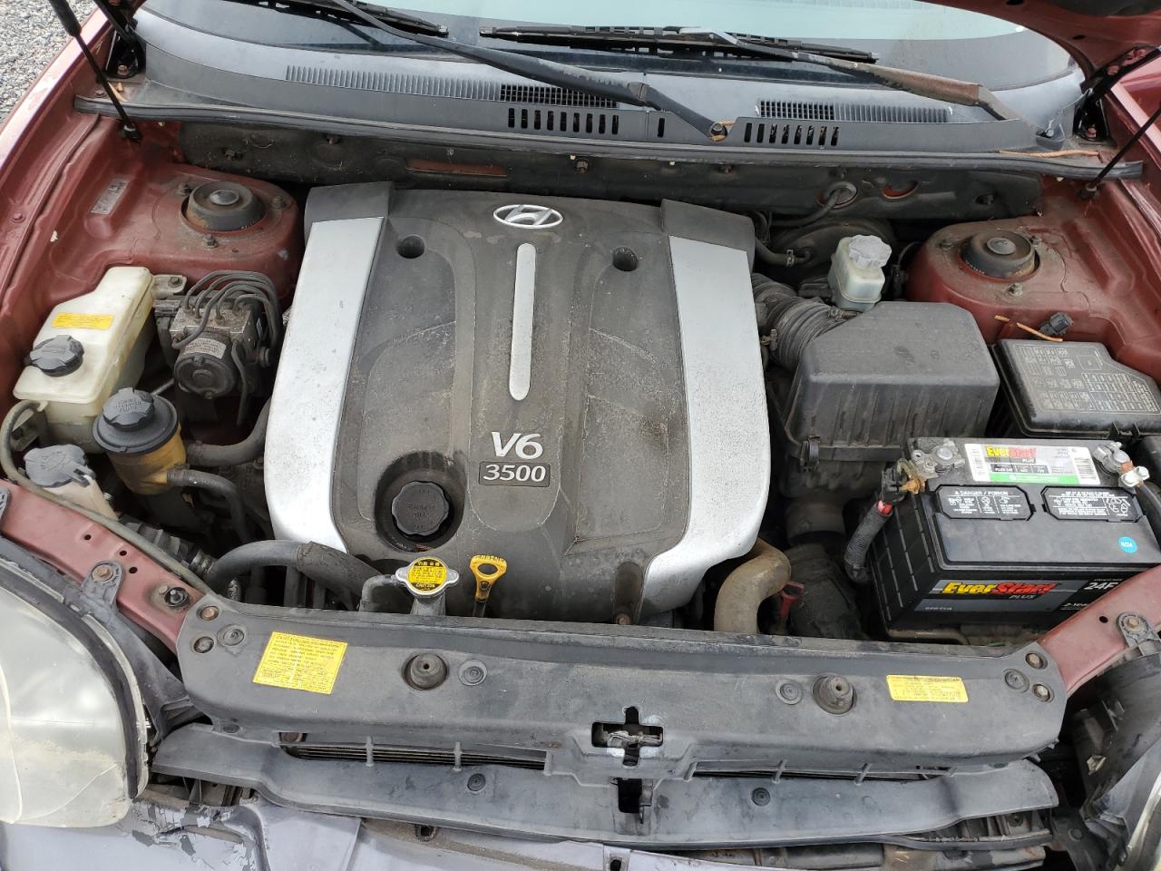 2005 Hyundai Santa Fe Gls Темно-бордовый vin: KM8SC13E55U908842