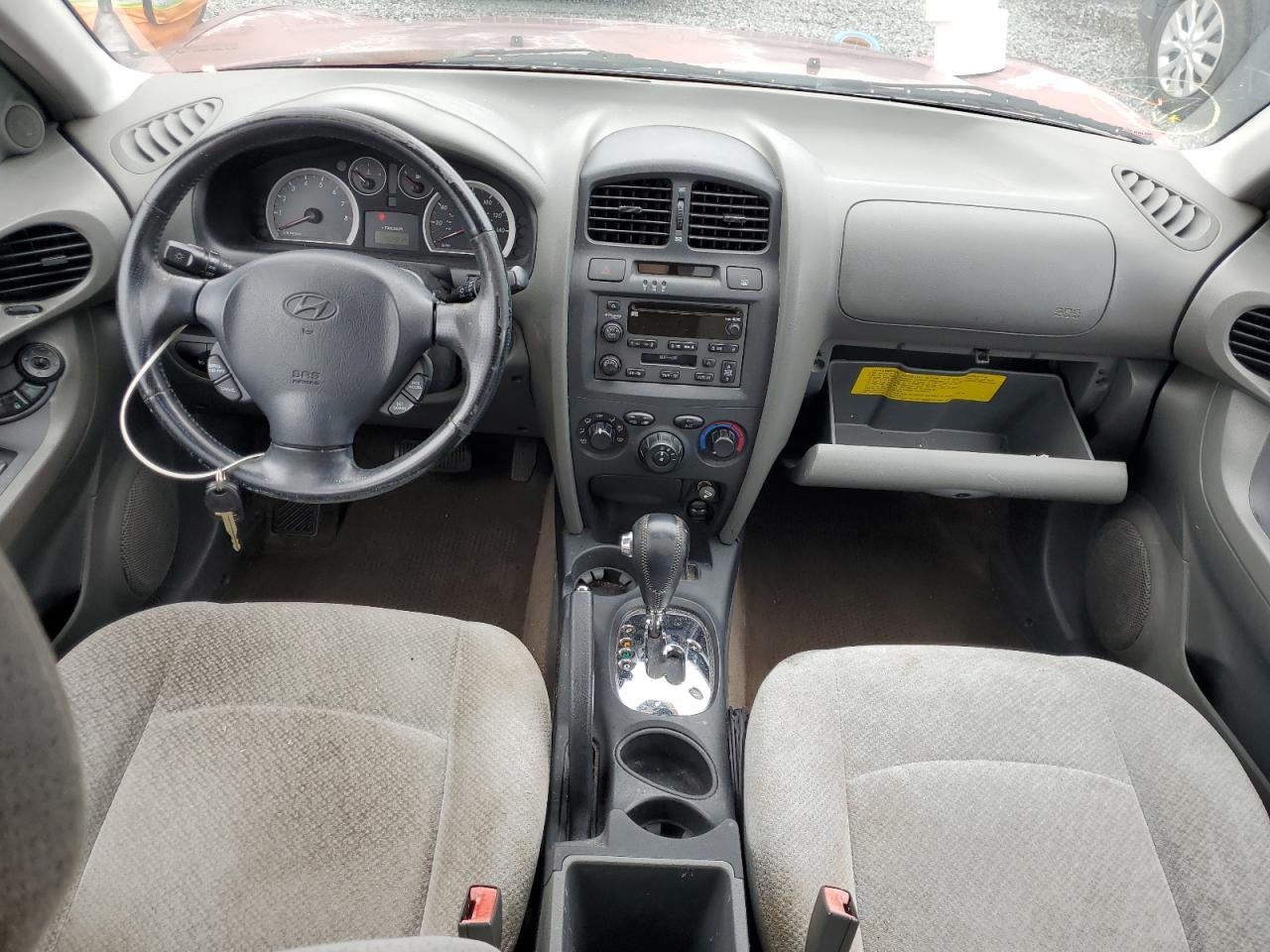 2005 Hyundai Santa Fe Gls Темно-бордовый vin: KM8SC13E55U908842